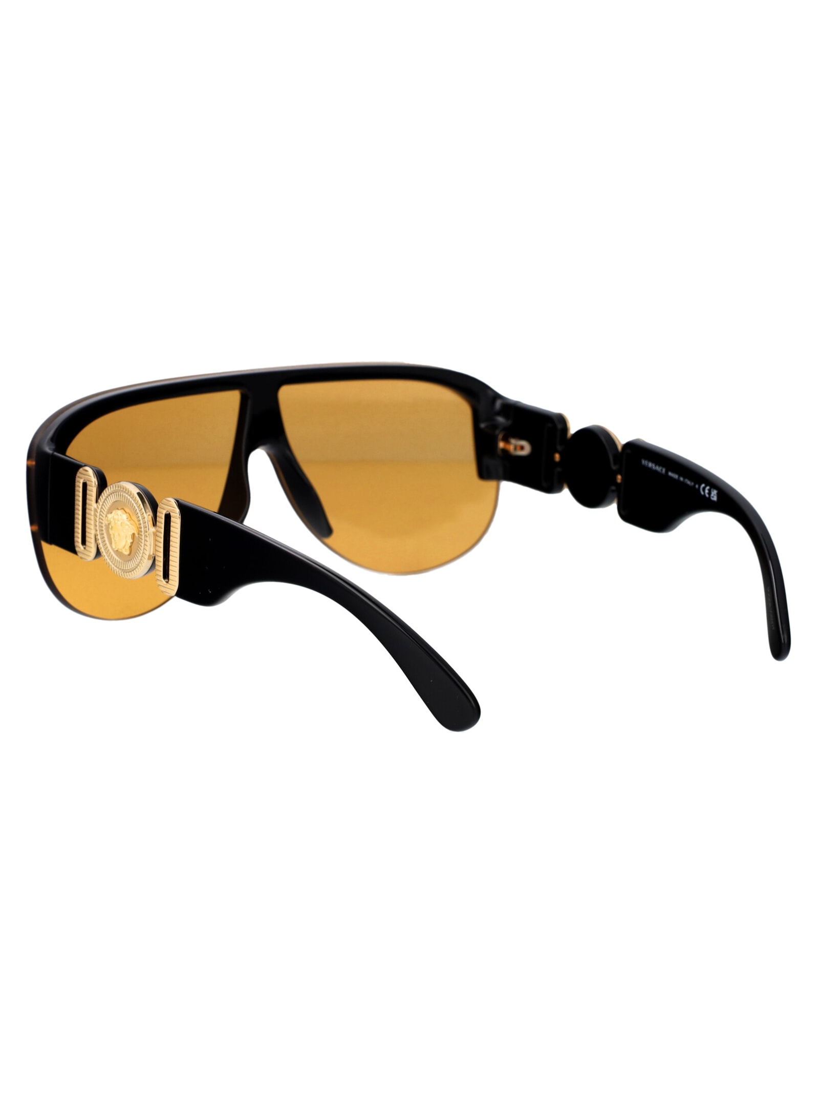 Shop Versace 0ve4391 Sunglasses In Gb1/7 Black