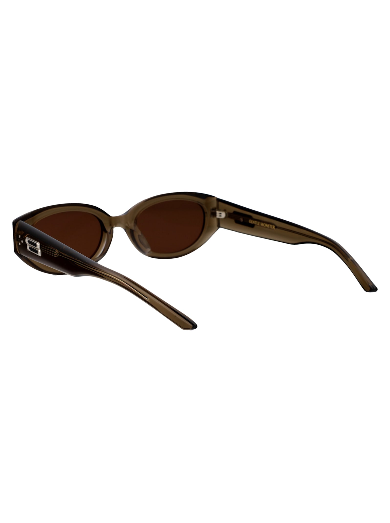 Shop Gentle Monster Void Sunglasses In Kc6 Khaki