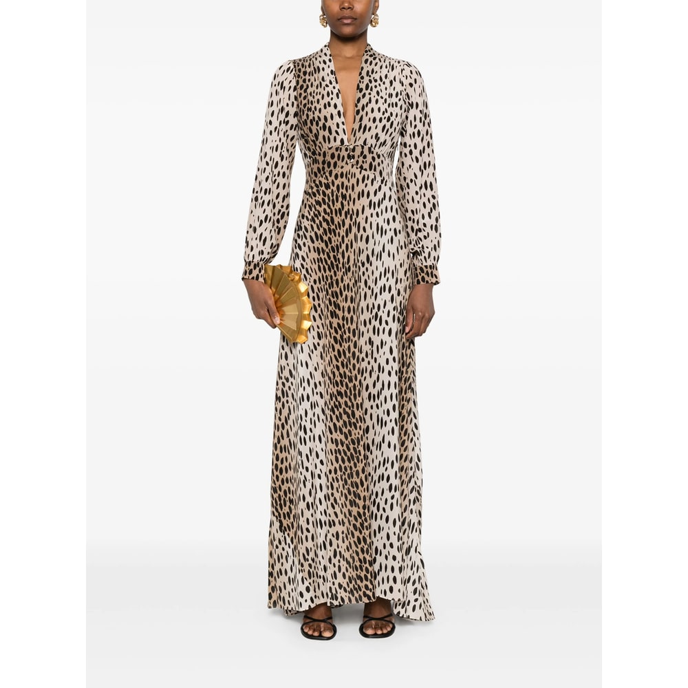 Rixo London Emory Printed Silk Maxi Dress In Multi