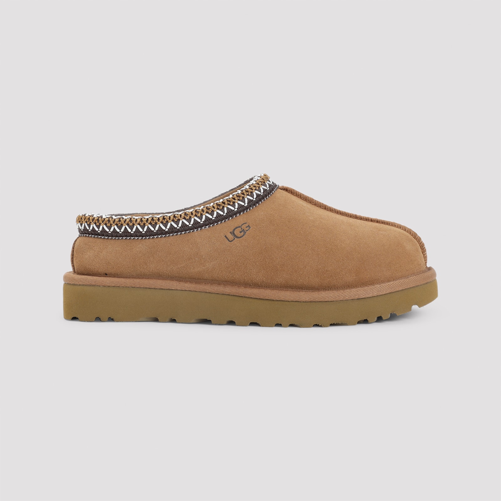 Ugg Chestnut Brown Suede Leather Tasman Ii Slippers In Brown