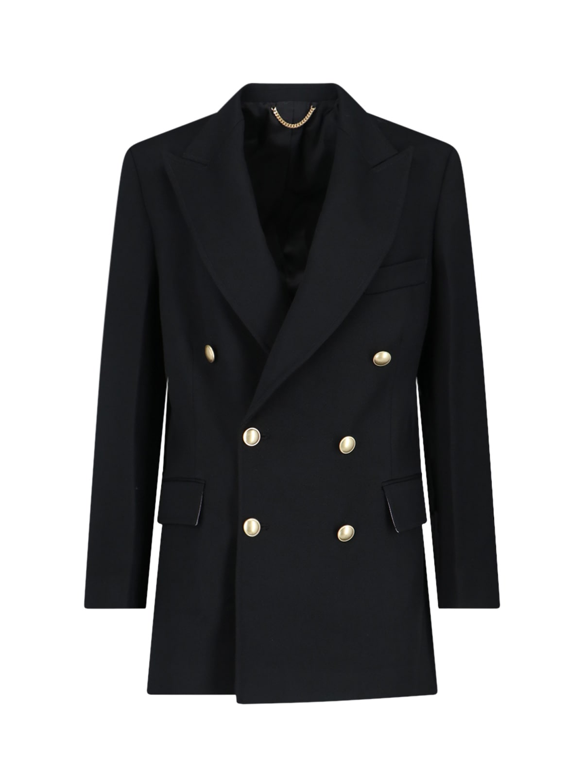 Shop Victoria Beckham Double-breasted Blazer In Black