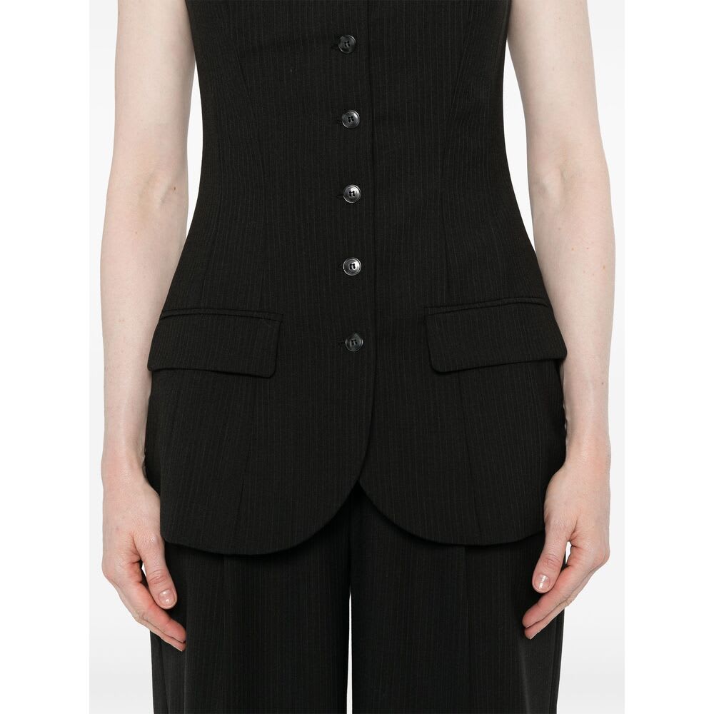 Herskind Jacqui Corsage Top In Grey