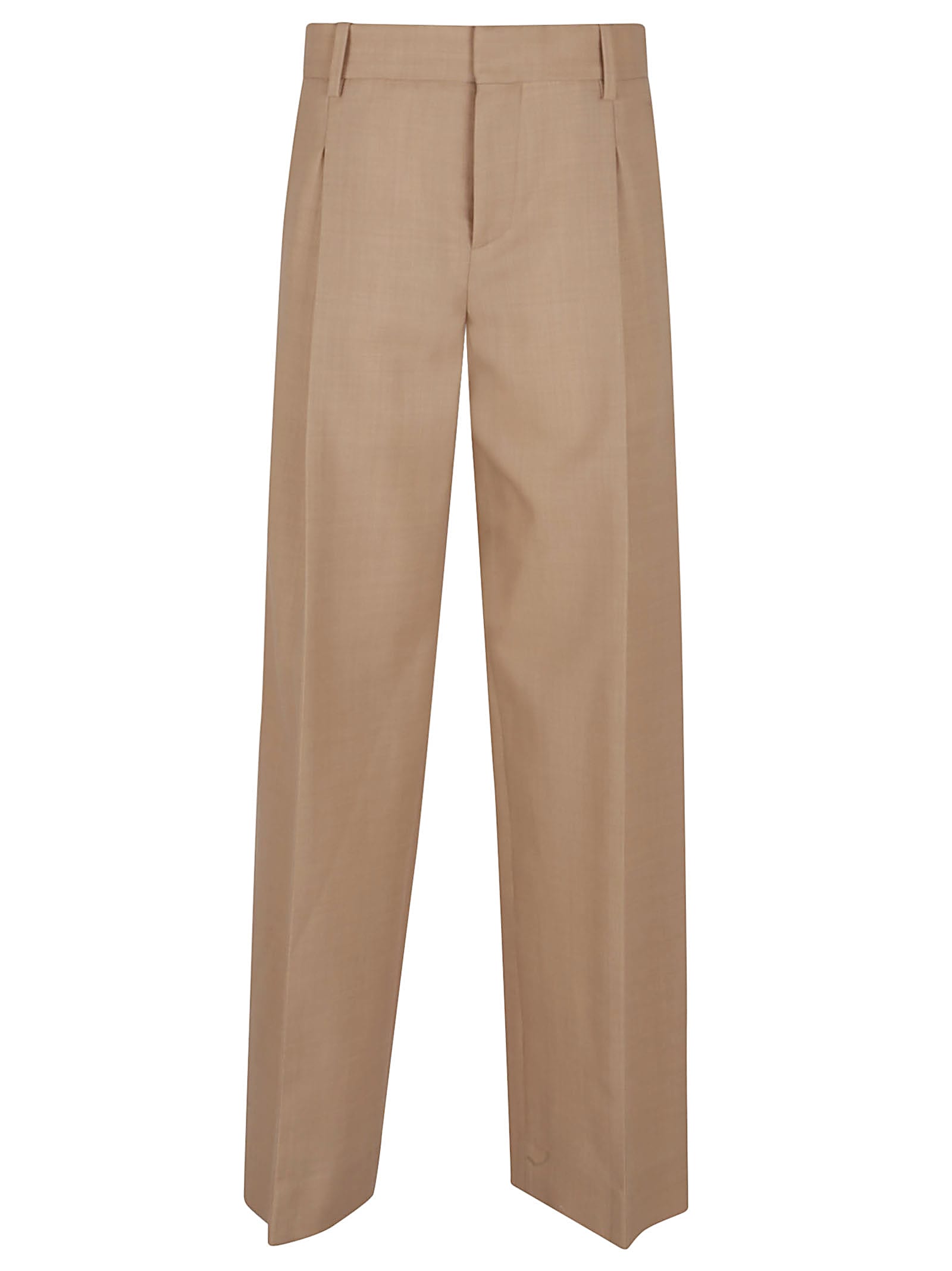 VICTORIA BECKHAM LOW RISE SEAM-DETAIL TROUSER