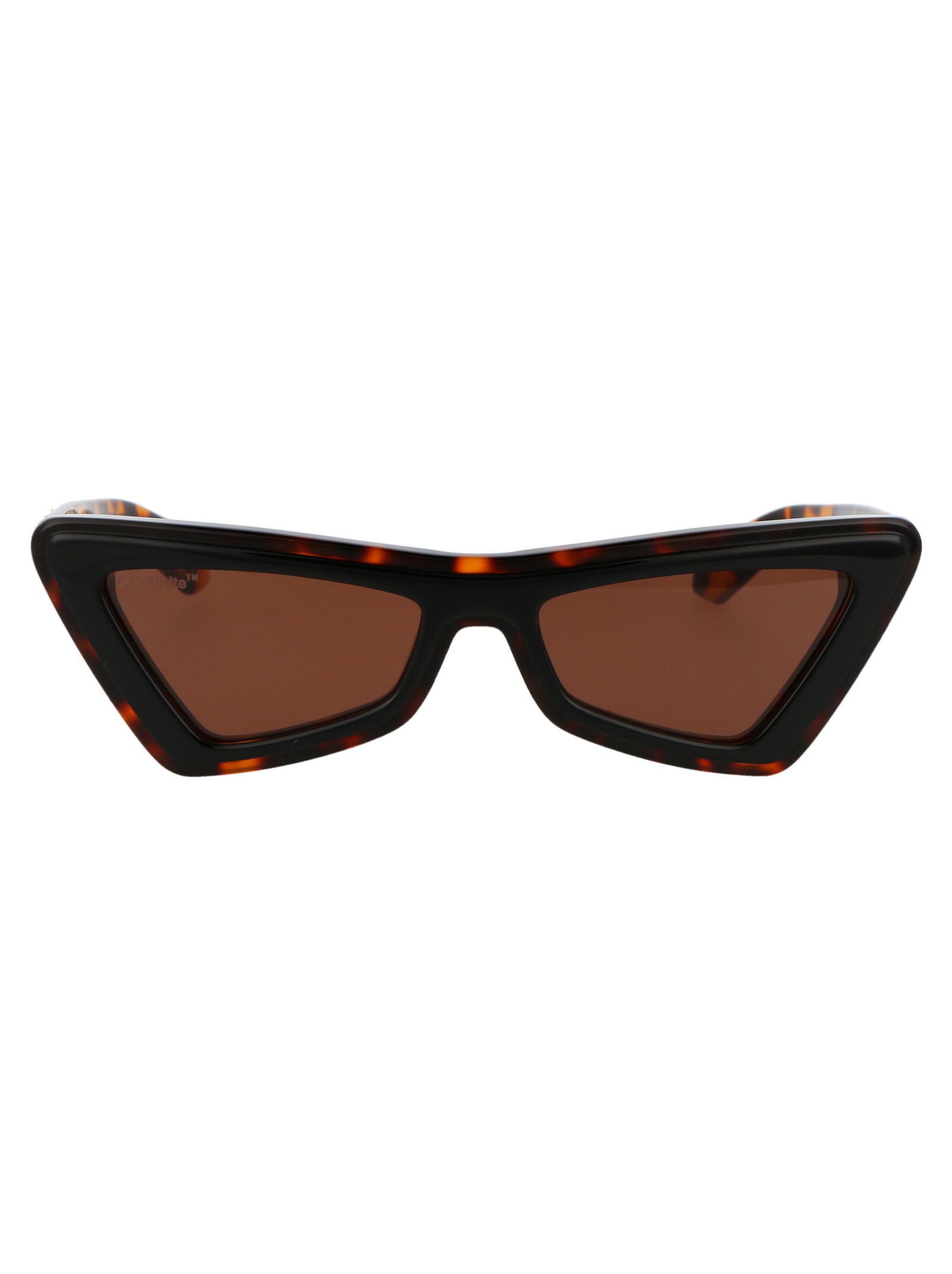 Off-white Artemisia Cat-eye Acetate Sunglasses In 6064 Havana