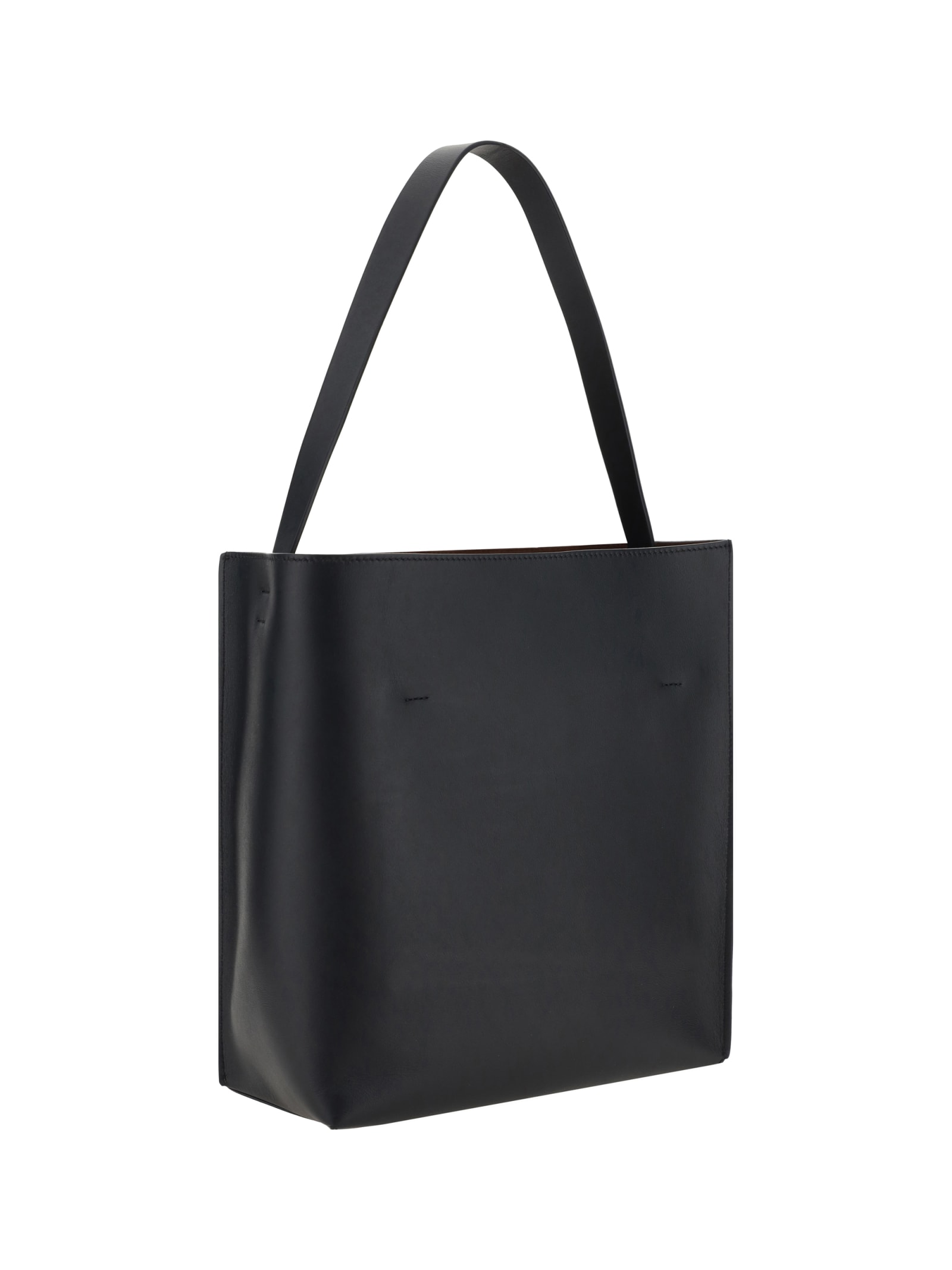 MARNI MUSEO LOGO PATCH TOTE BAG 