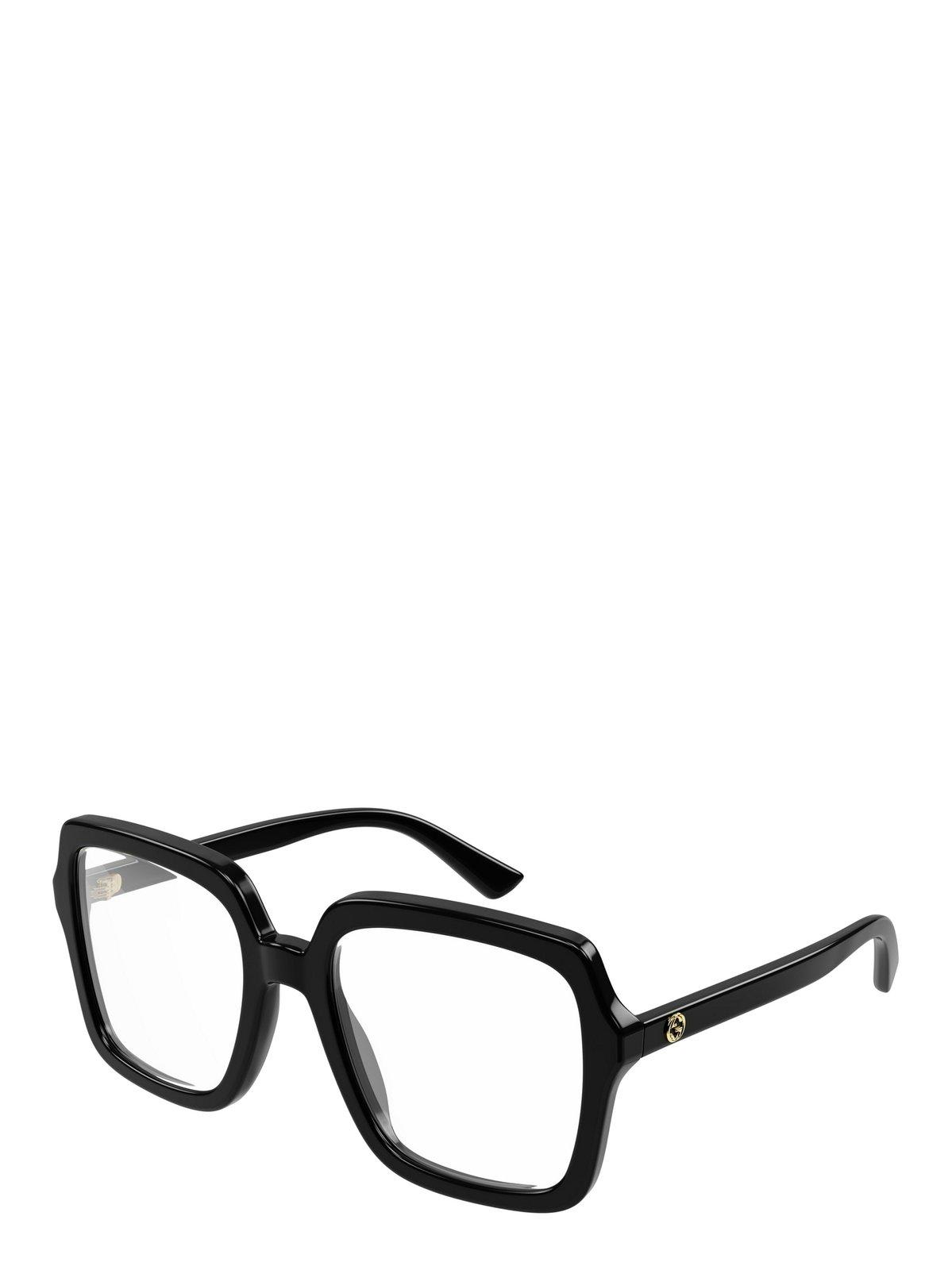 Gucci Gg1318o-001 Black-black-transparent In Black