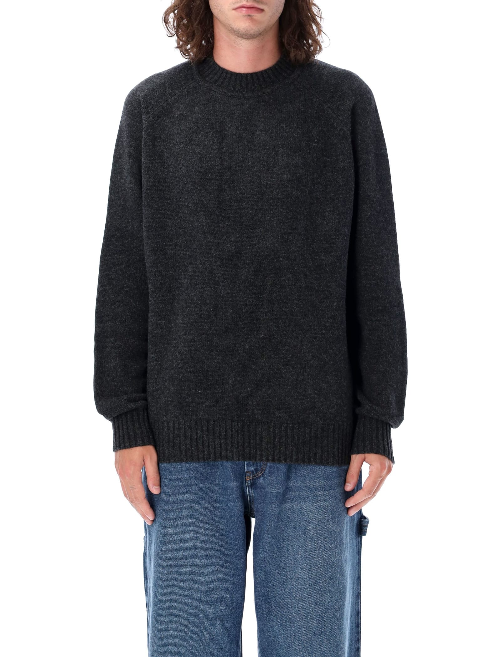 Shop Isabel Marant Iron Knit In Antracite