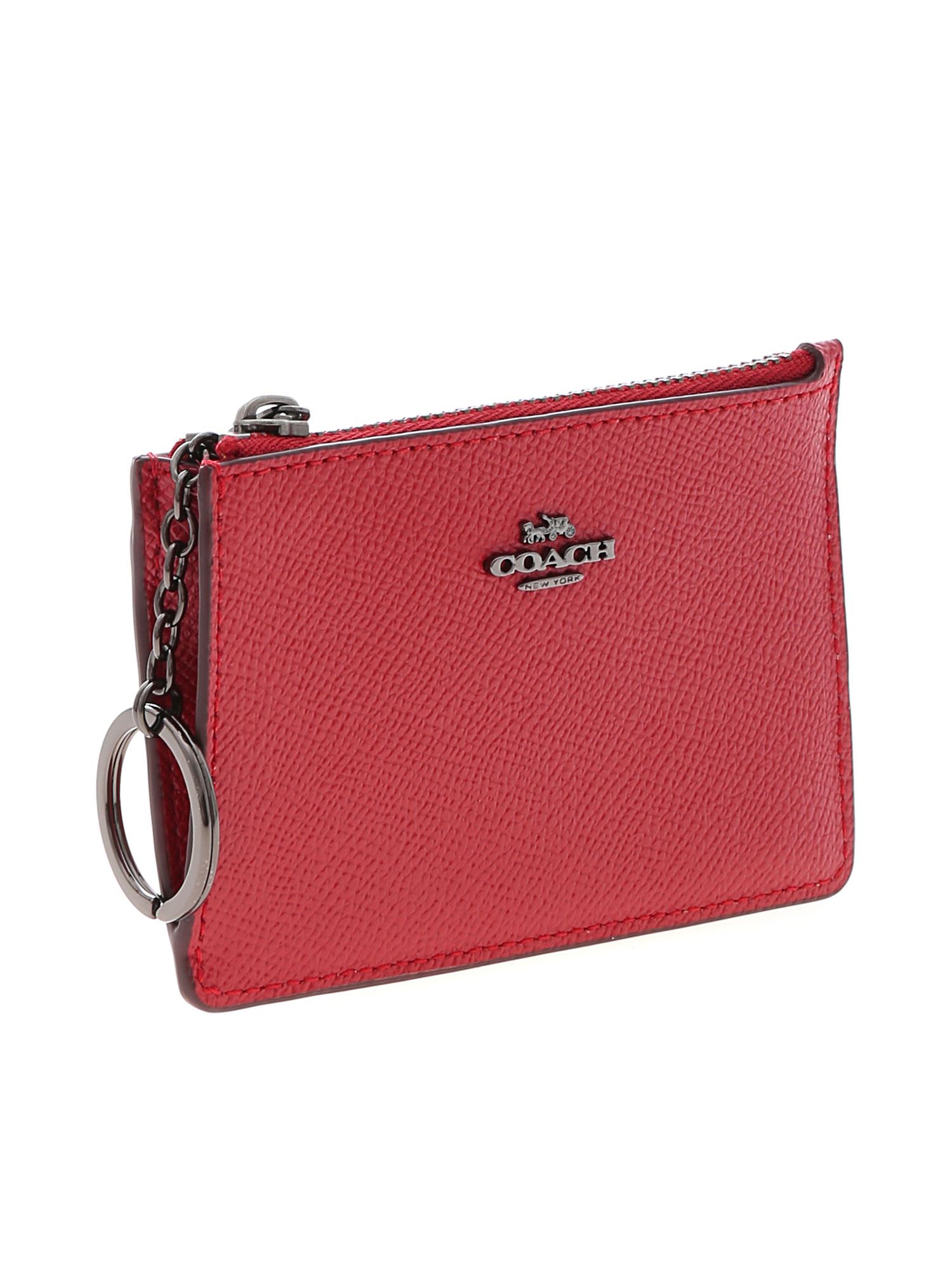 Coach Mini ID Skinny Wallet - Red - 11067441 | italist