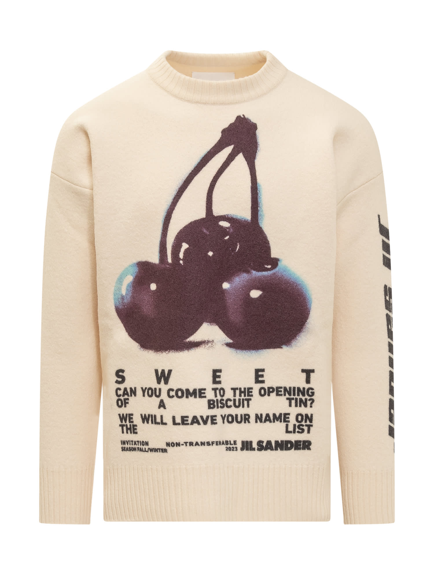 Jil Sander Cherry Sweater In Burro