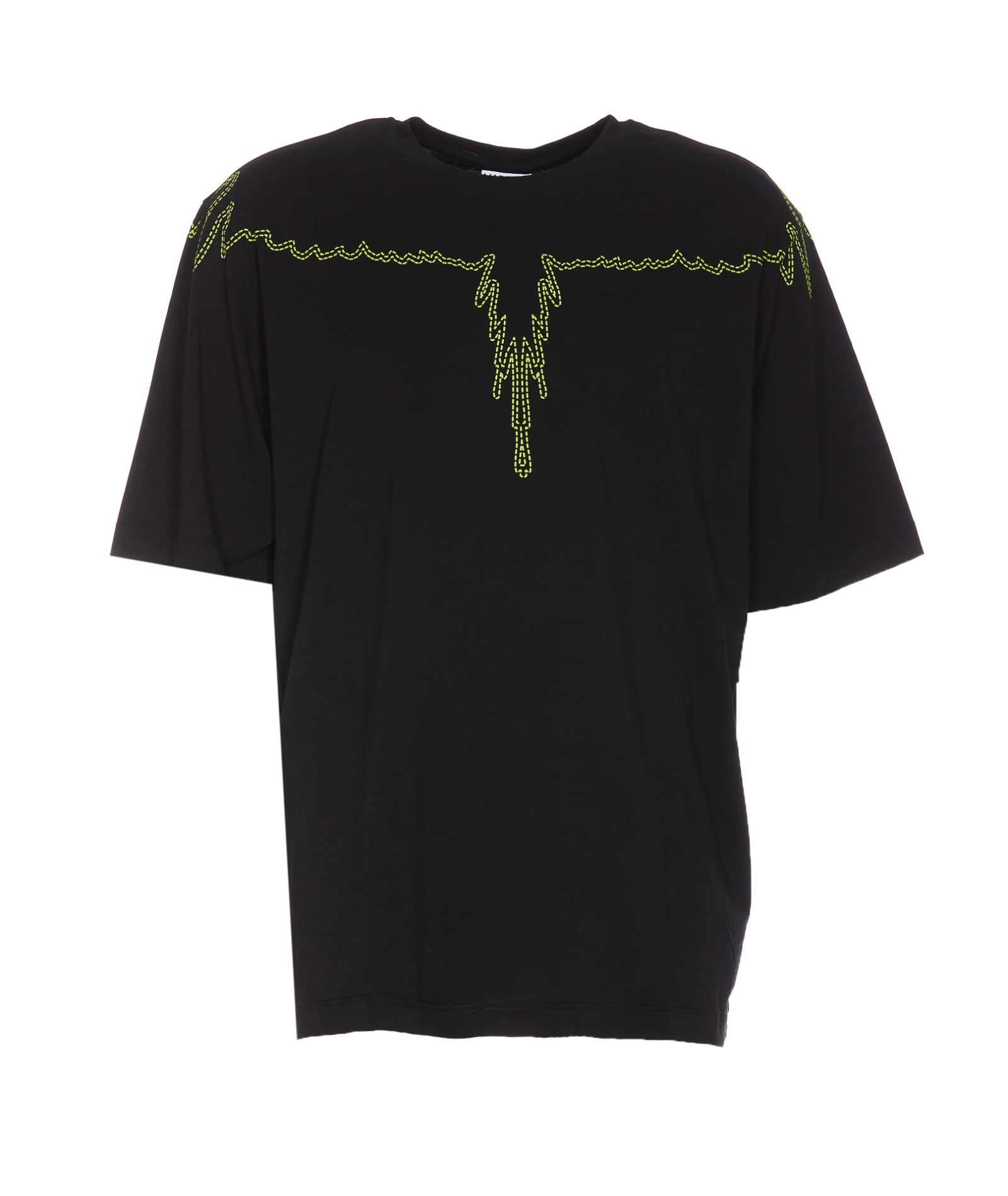 Shop Marcelo Burlon County Of Milan Stitch Wings Over T-shirt In Black