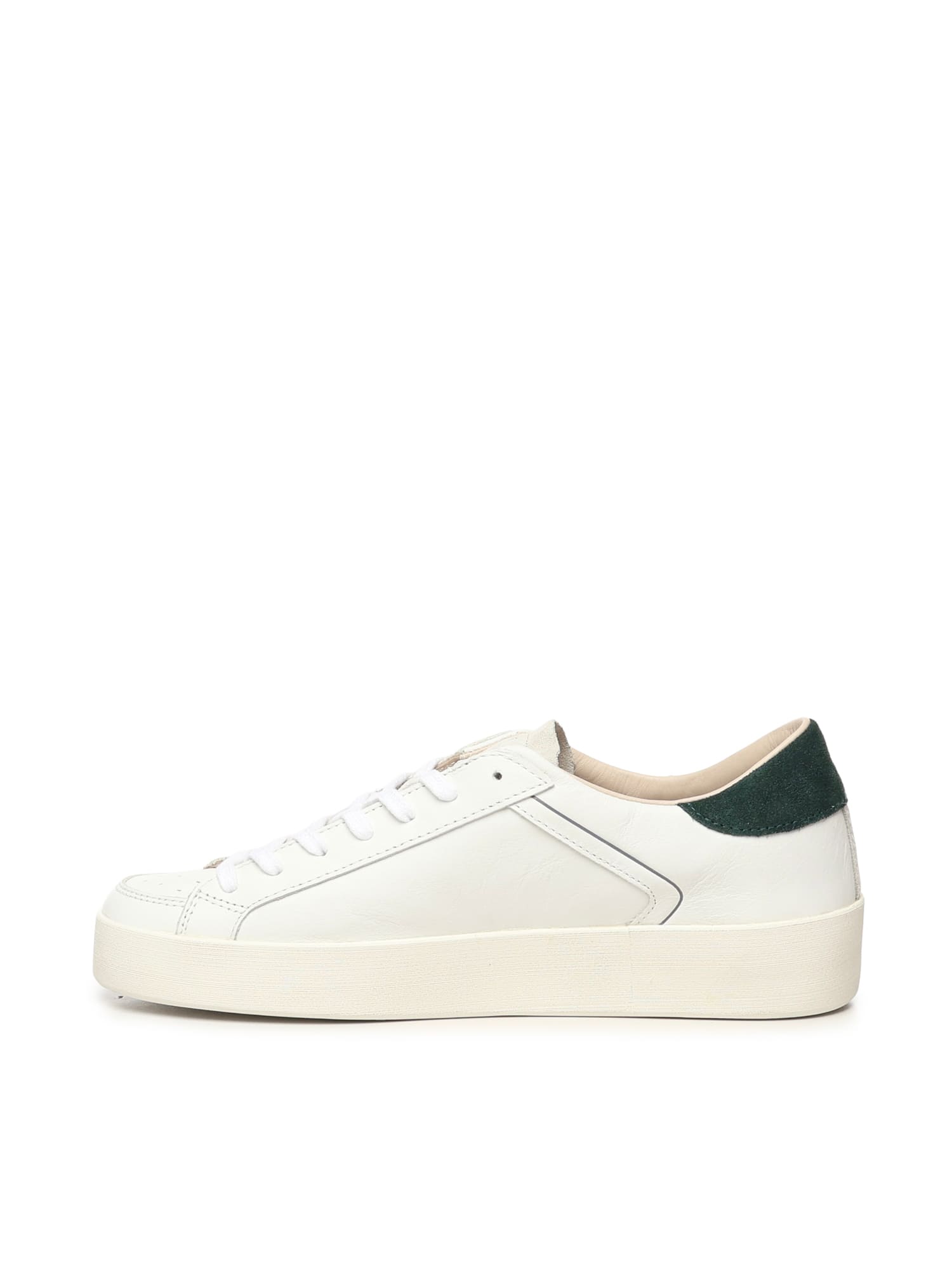 Date Leather-panelled Suede Sneakers In Multi