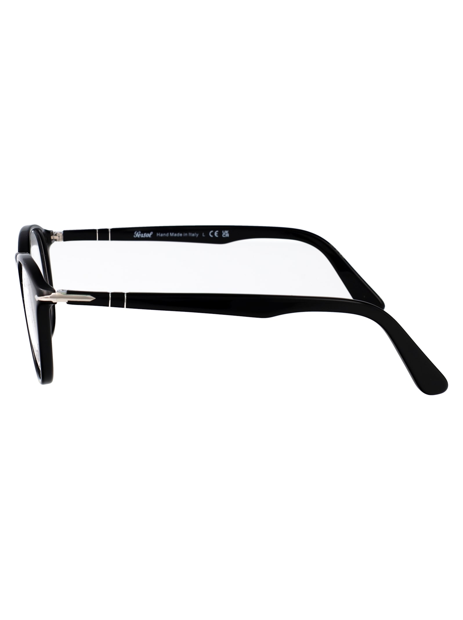 Persol Round Frame Glasses In Black