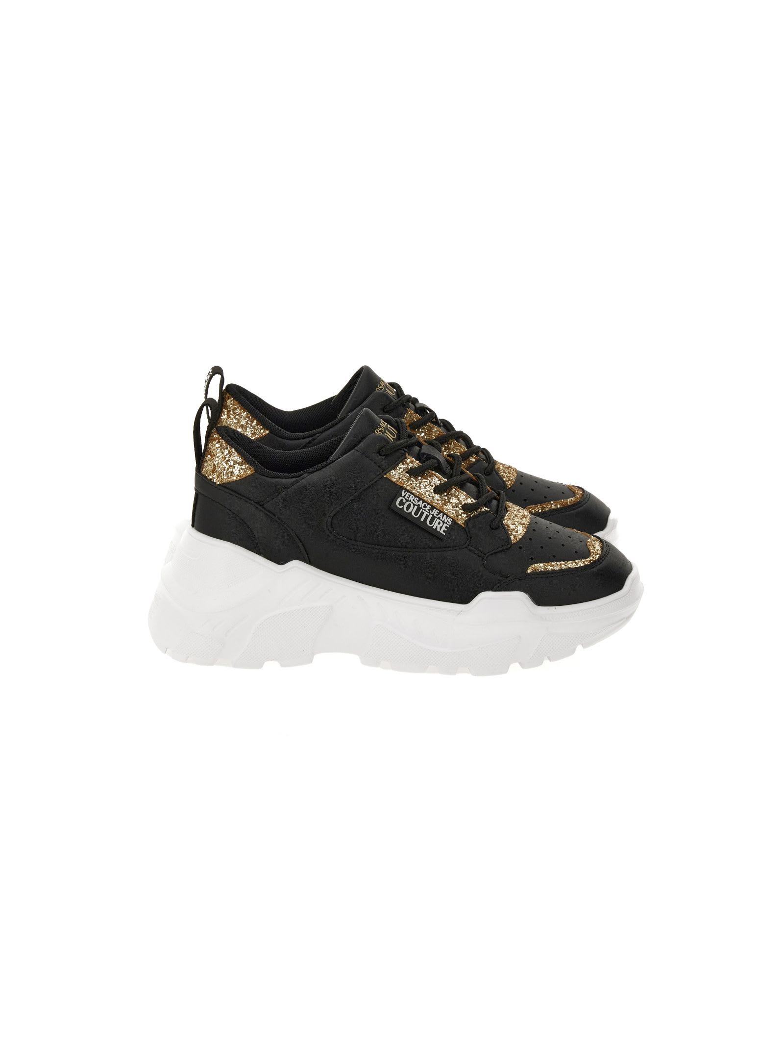 Versace Jeans Couture Black Low Top Sneakers