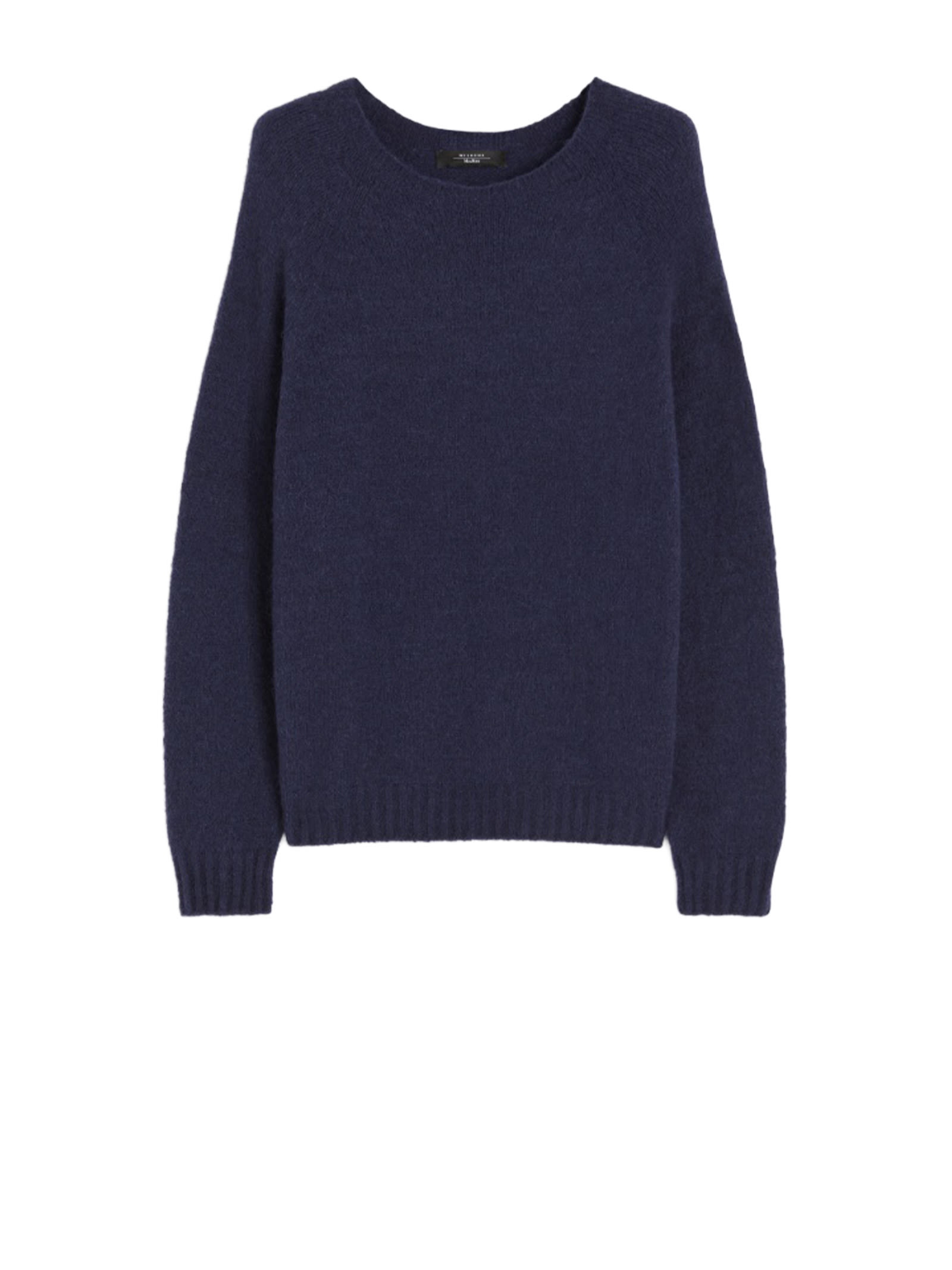 Weekend Max Mara Alpaca And Cotton Sweater In Blue