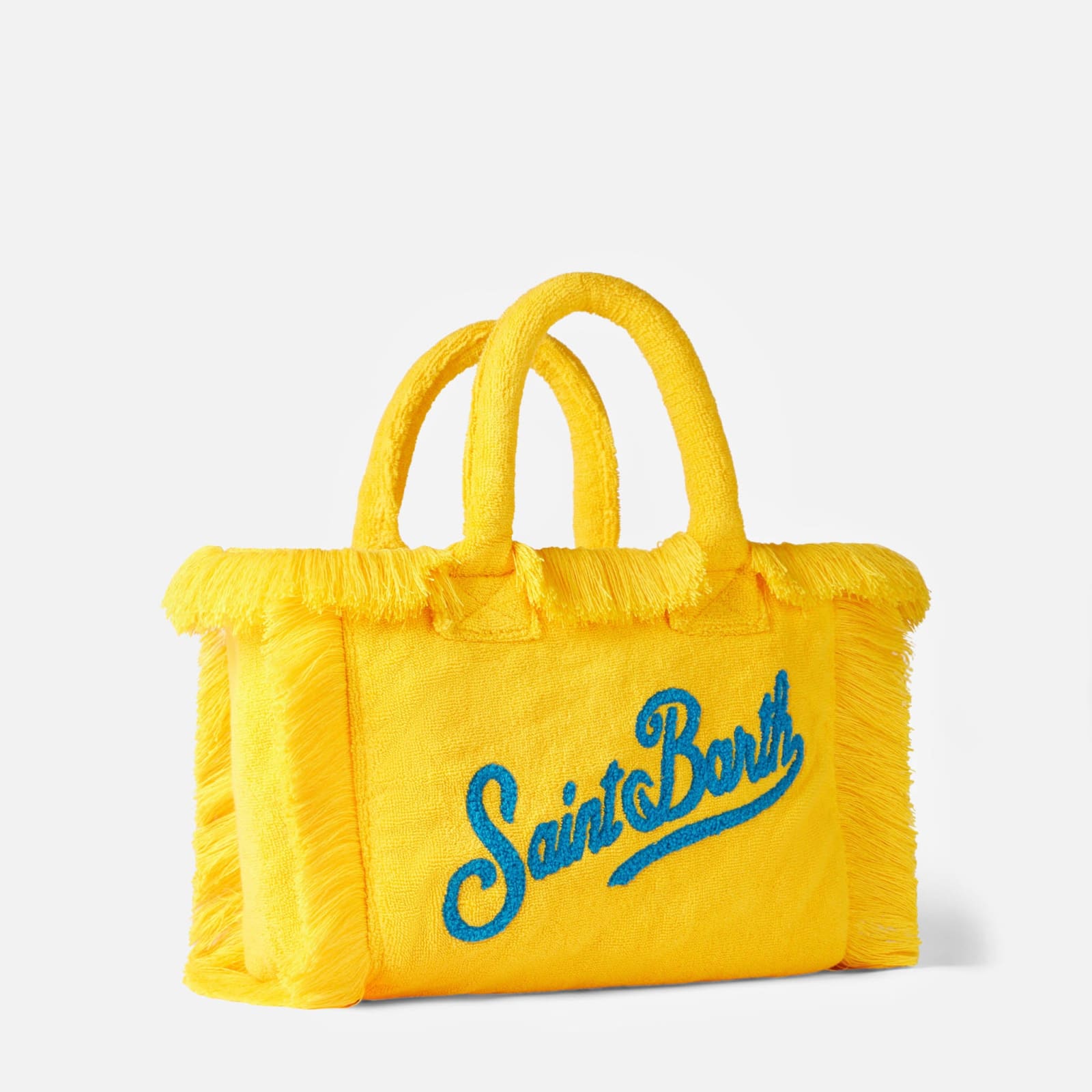 MC2 SAINT BARTH COLETTE YELLOW TERRY HANDBAG
