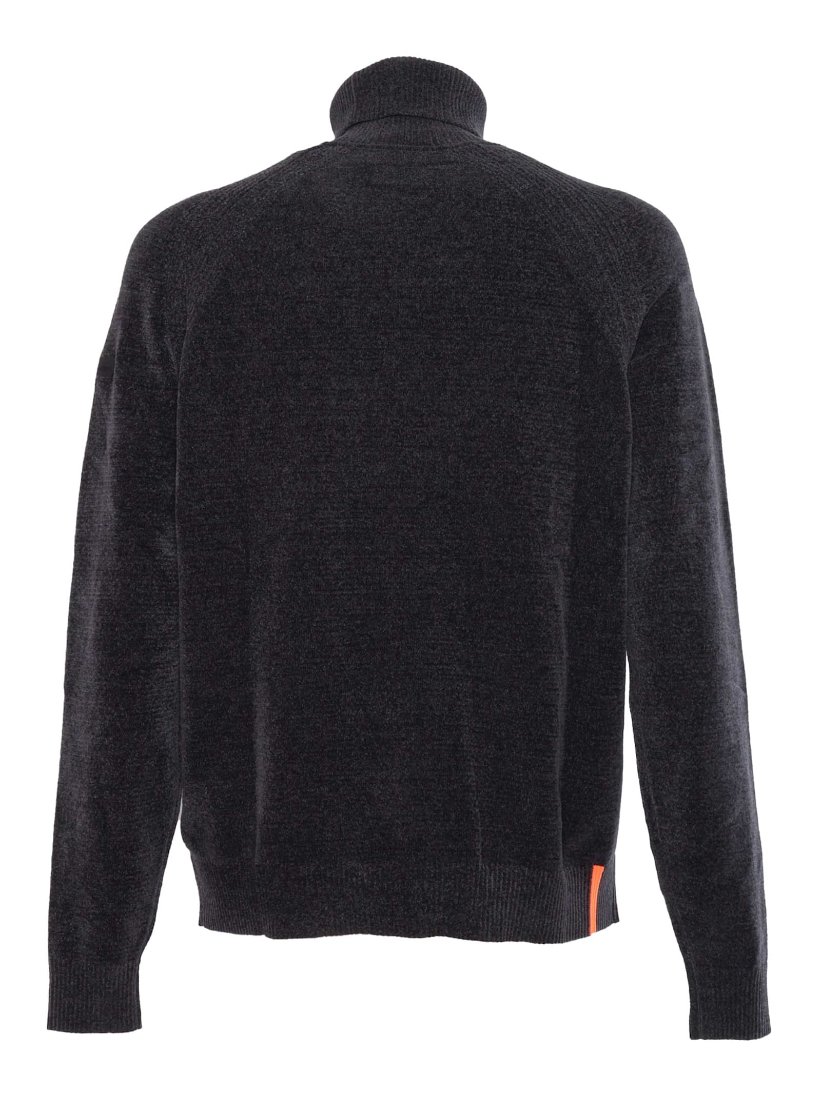 Shop Rrd - Roberto Ricci Design Velvet Turtleneck Knit In Grey