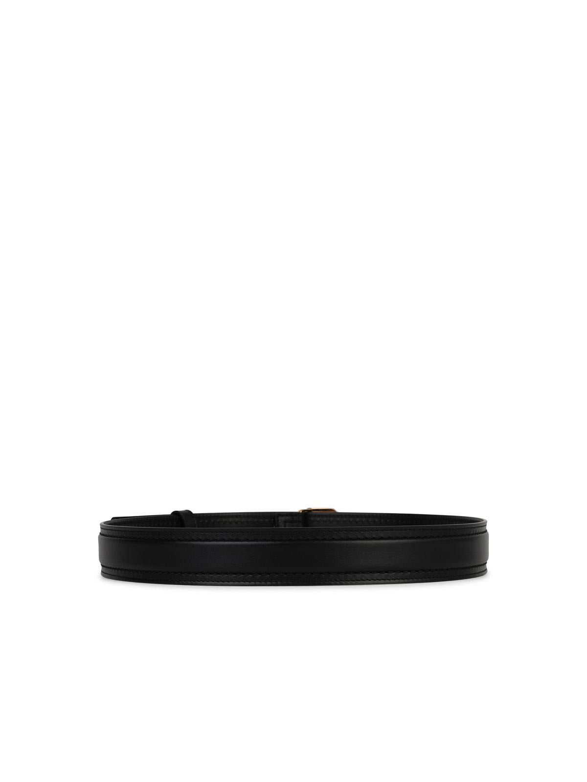 Shop Versace La Medusa Black Leather Belt