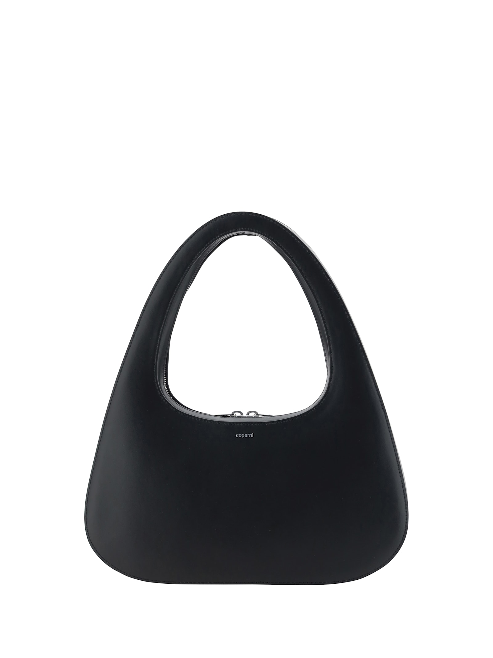 Shop Coperni Large Baguette Swipe Shoulder Bag In Black