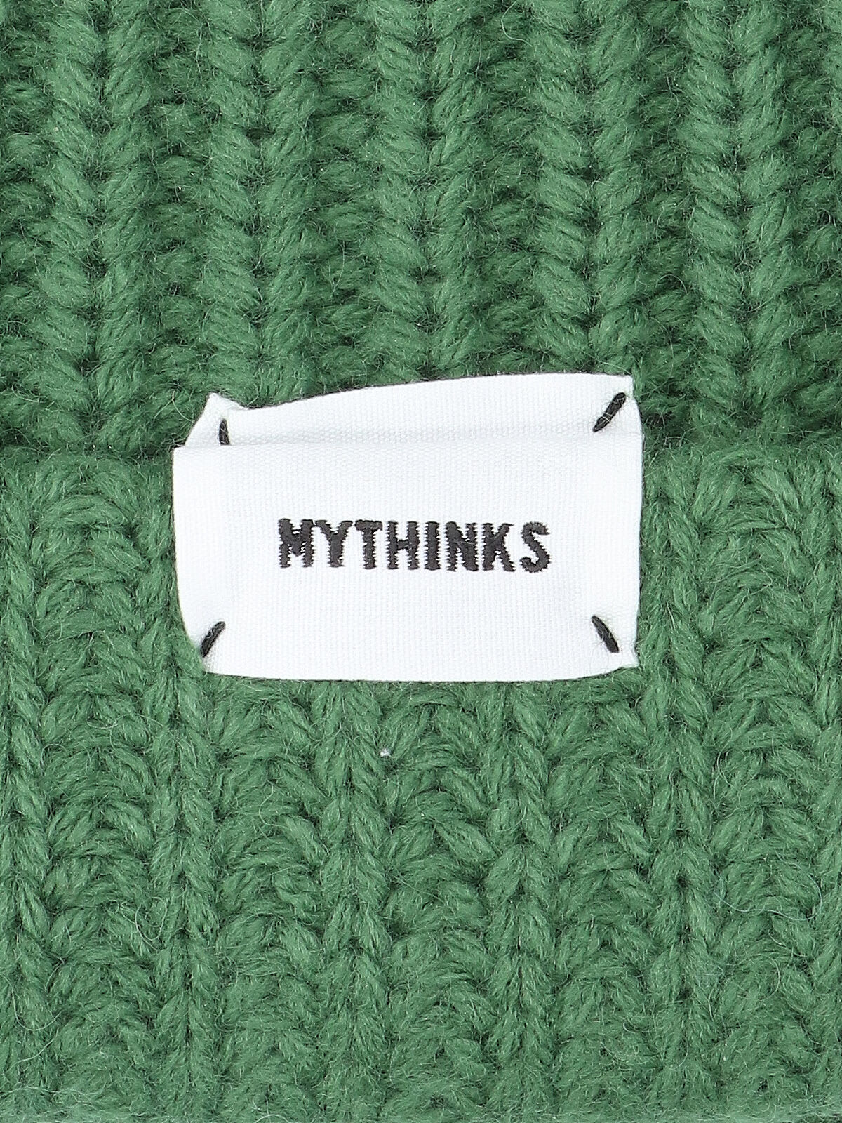 Mythinks Logo-label Beanie Hat In Green