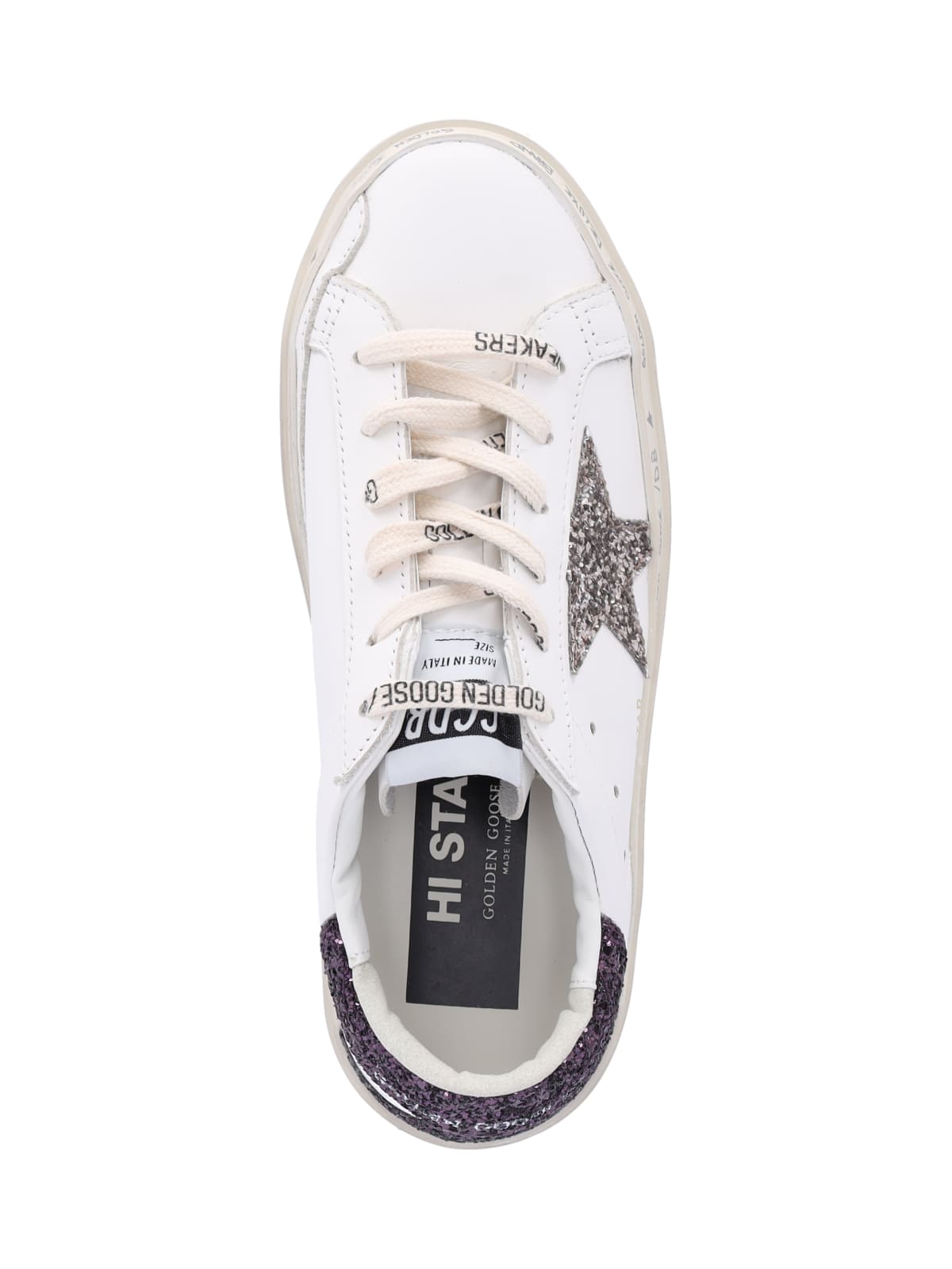 Shop Golden Goose Hi Star Sneakers In Brown