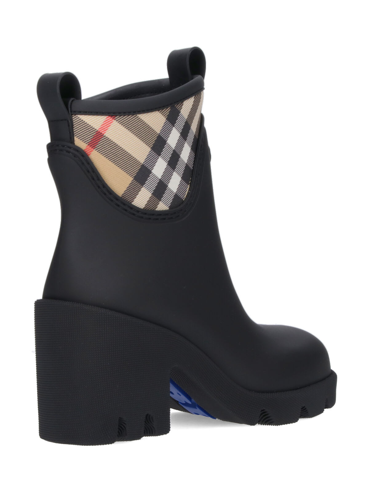 Burberry Marsh Stamp Ankle Boots In Black