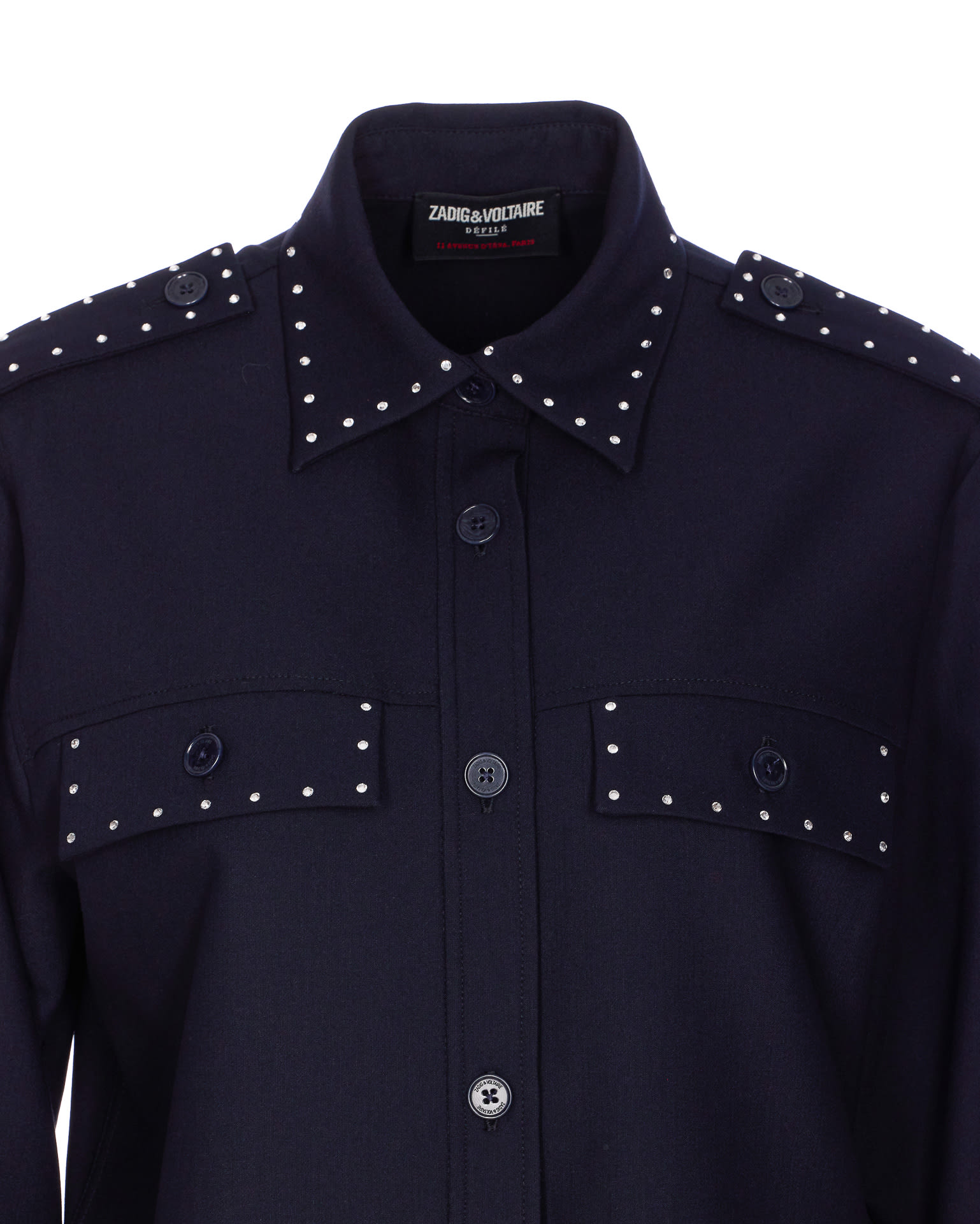Zadig & Voltaire Taskman Shirt In Blue