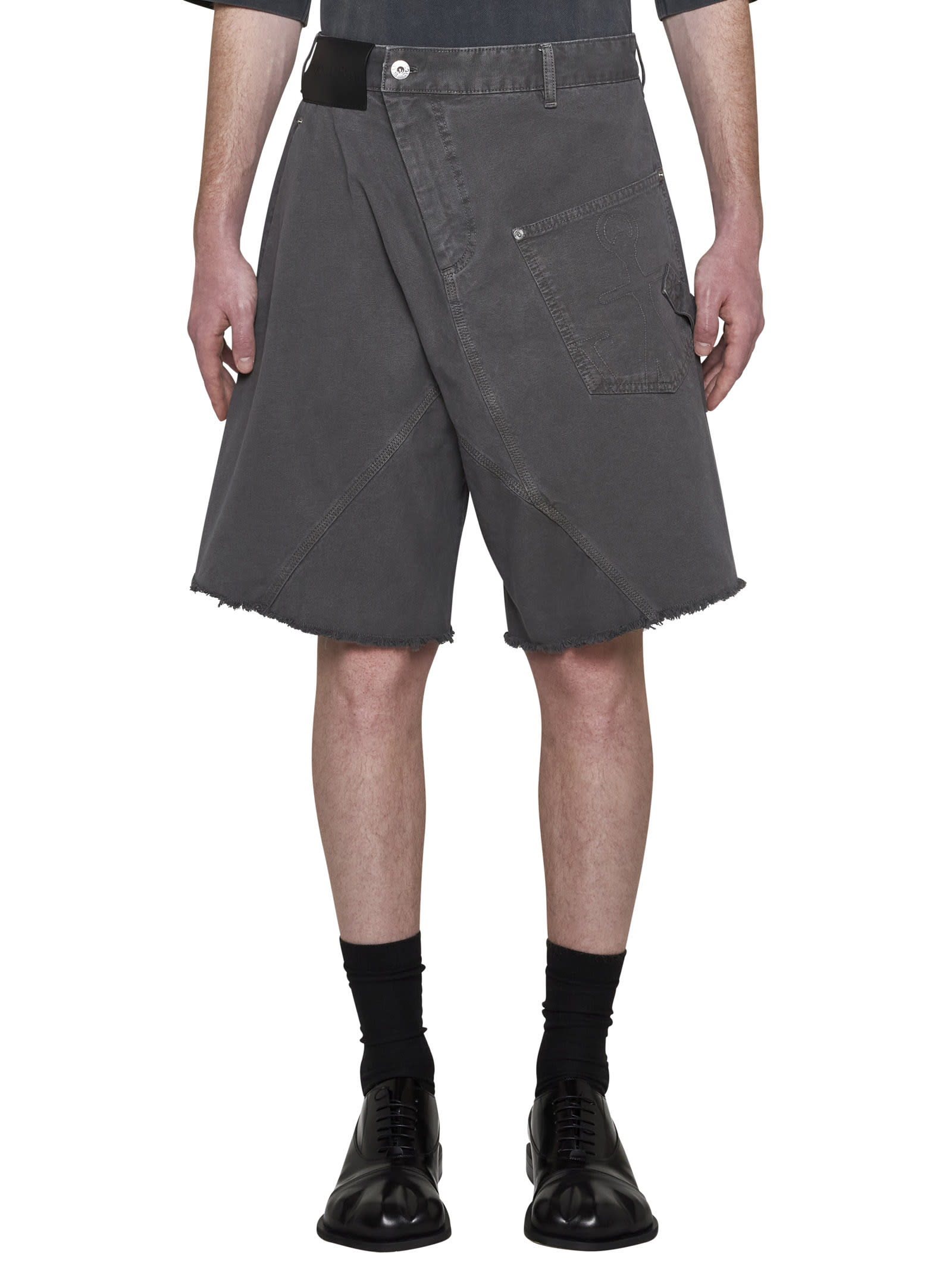 Shop Jw Anderson Shorts In Grey