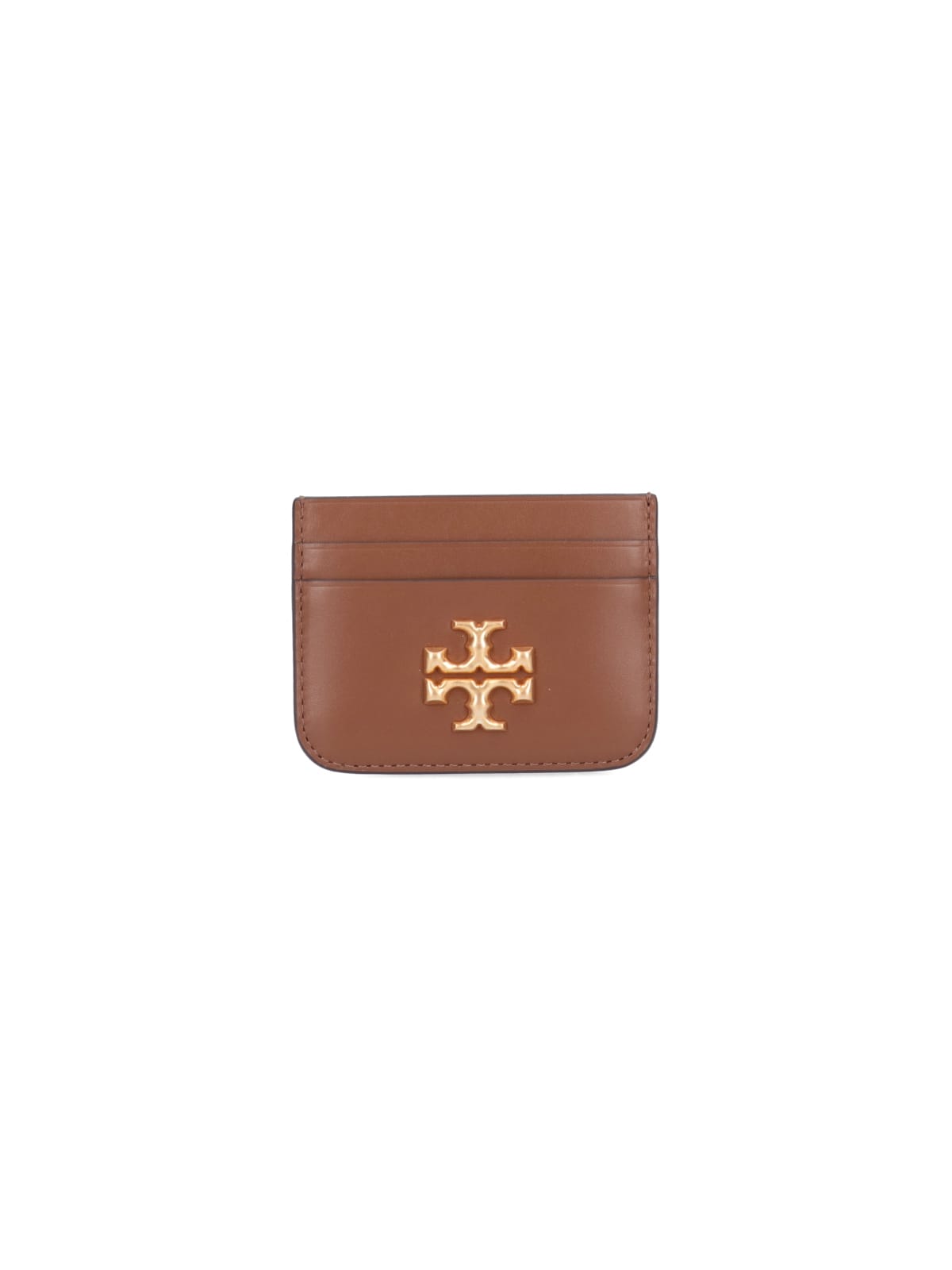 Shop Tory Burch Eleanor Card Holder In Brown