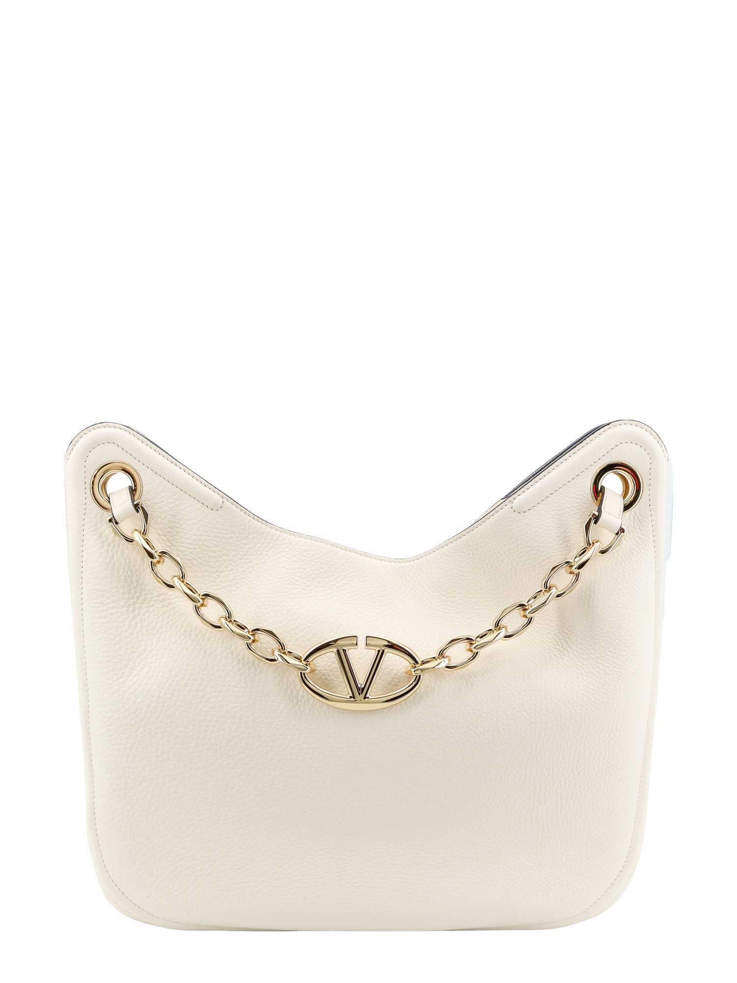 Shop Valentino Shoulder Bag In White