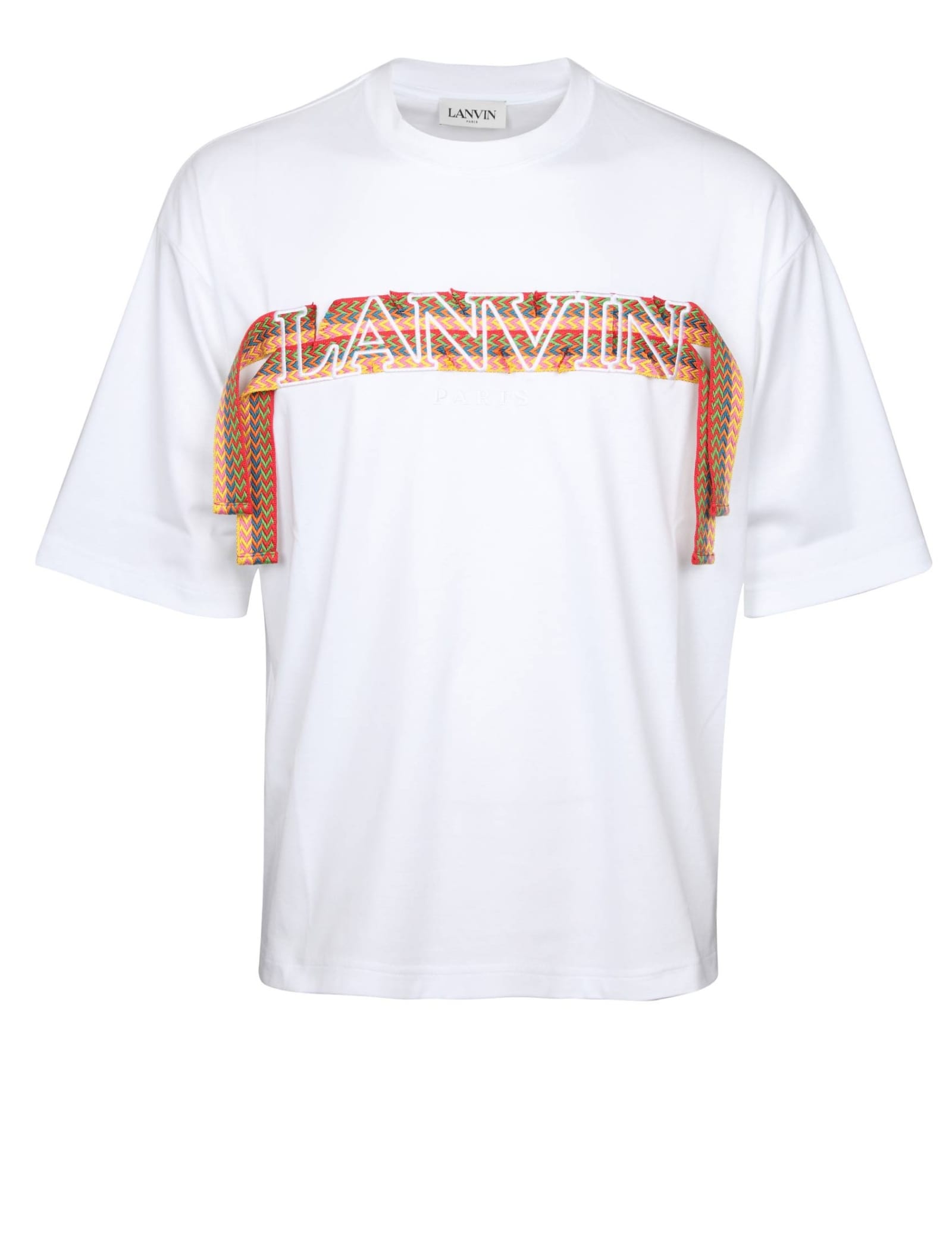 Shop Lanvin Curblace T-shirt In White Cotton In Optic White