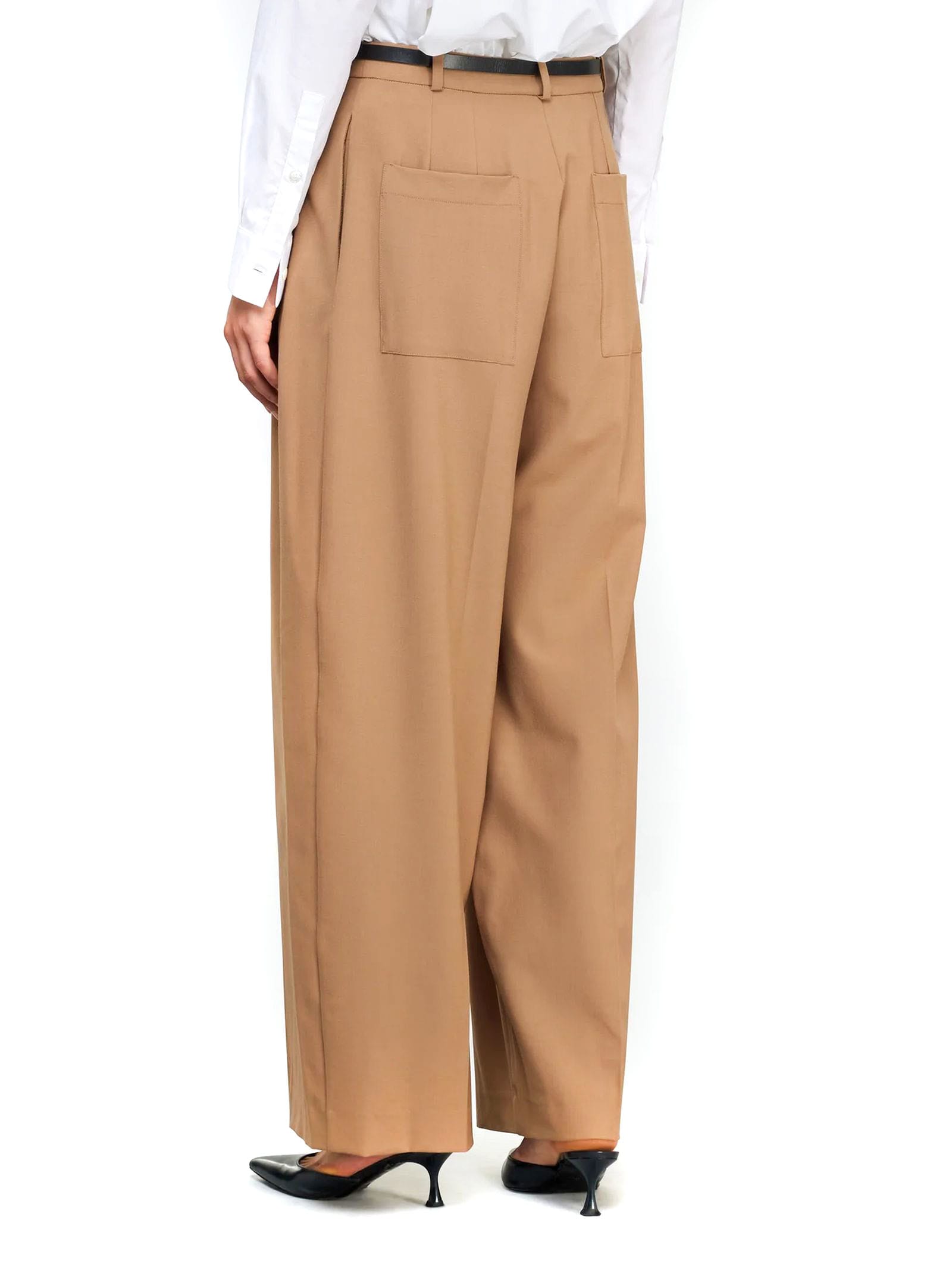 SEMICOUTURE COOL WOOL TROUSERS 