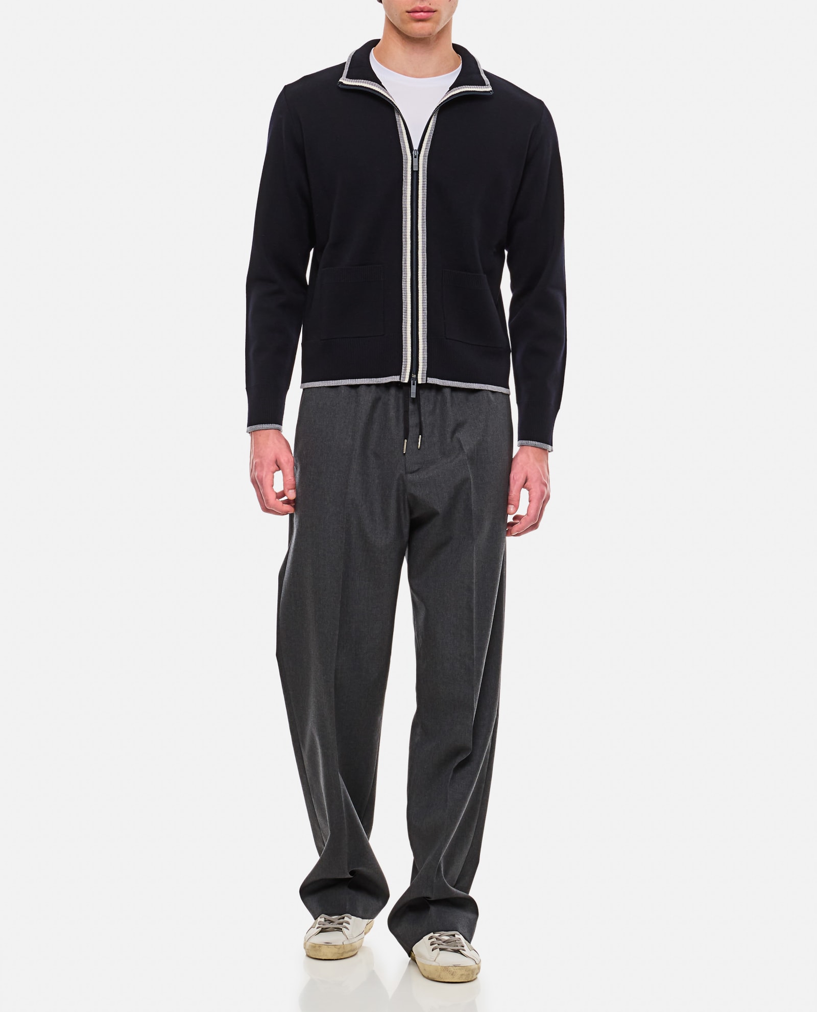 THOM BROWNE WOOL CARDIGAN 