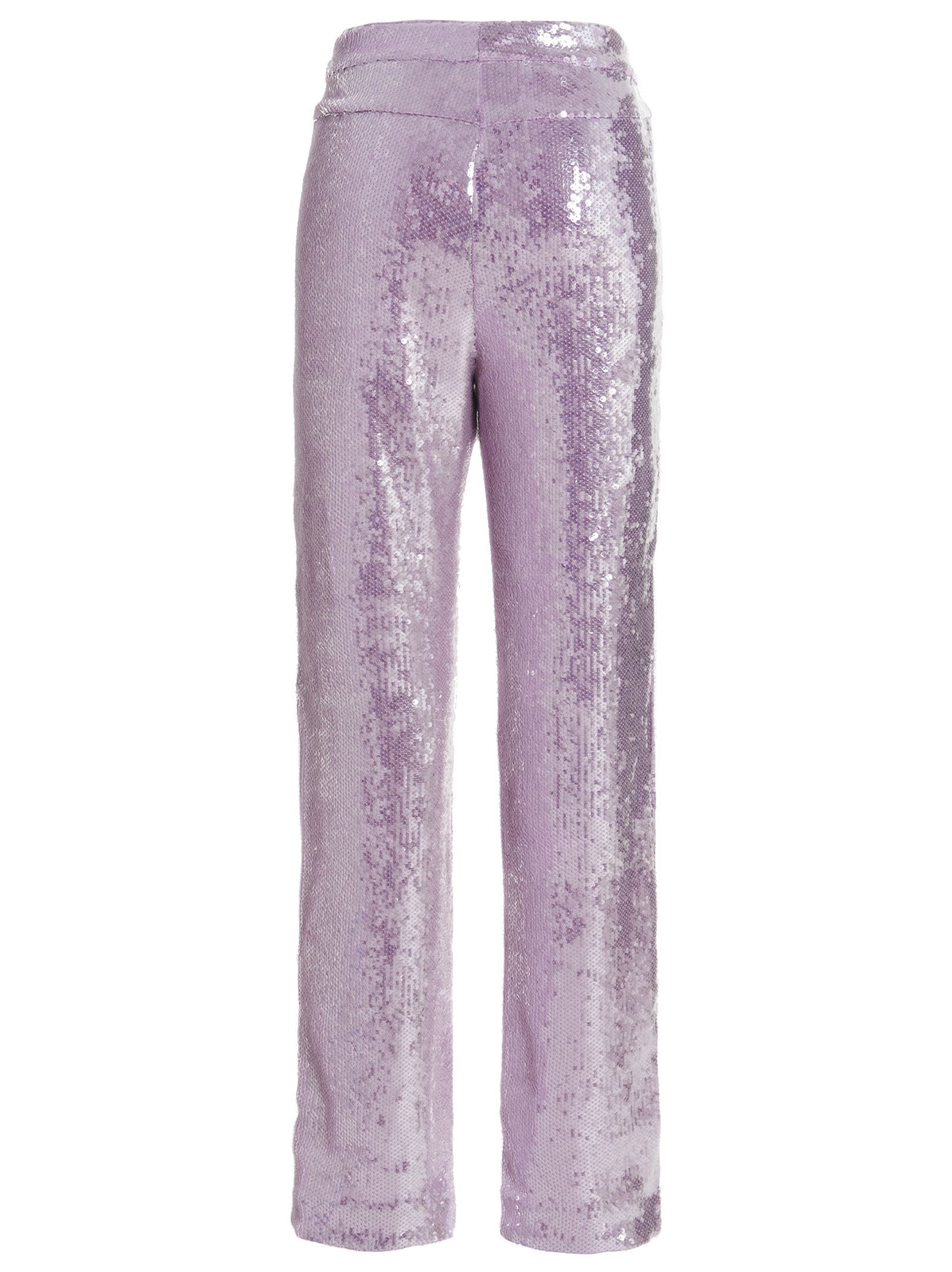 Shop Rotate Birger Christensen Sequin Pants In Purple