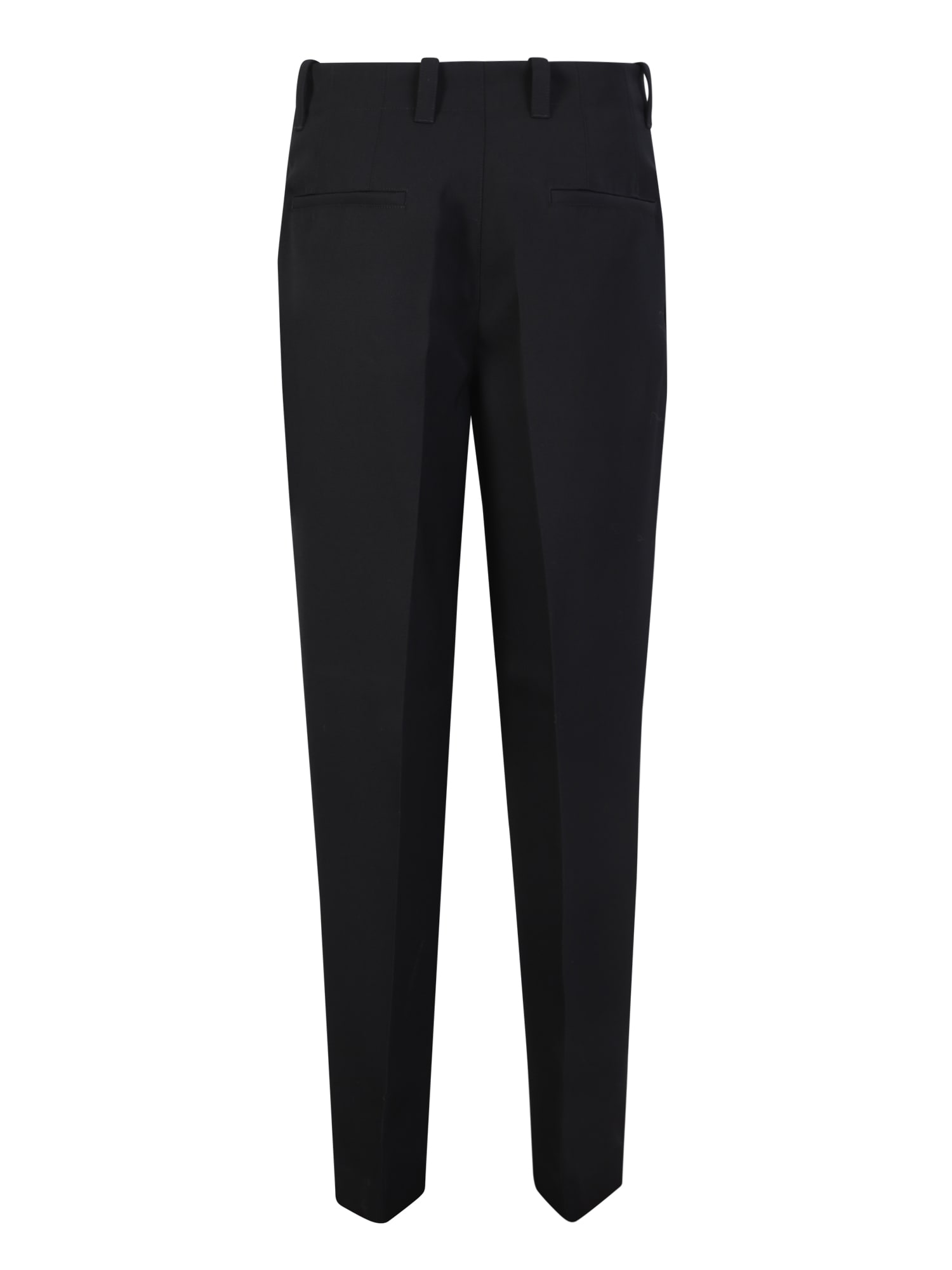Shop Jil Sander Zip Trousers In Black
