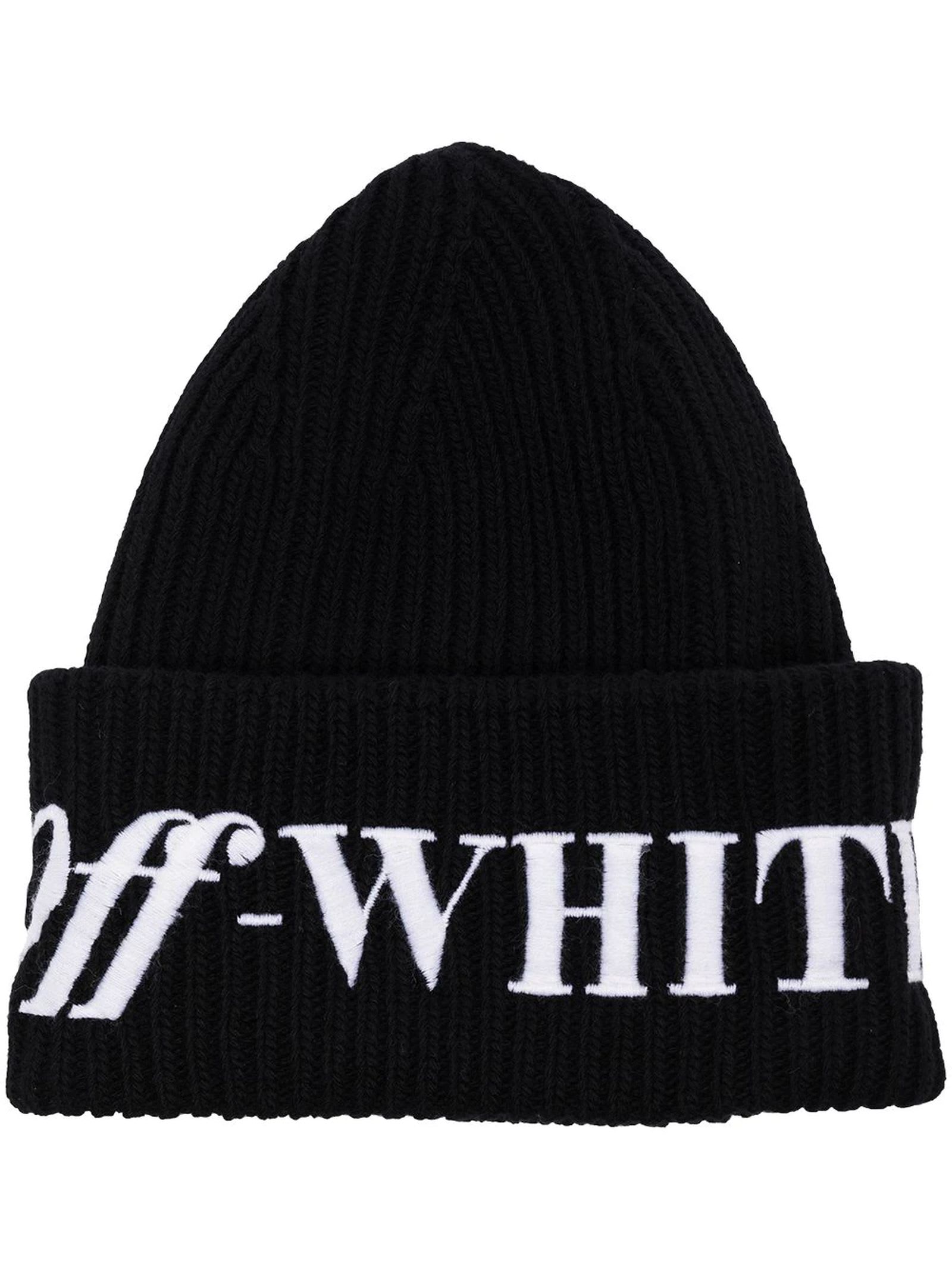 Off-White Black Wool Beanie