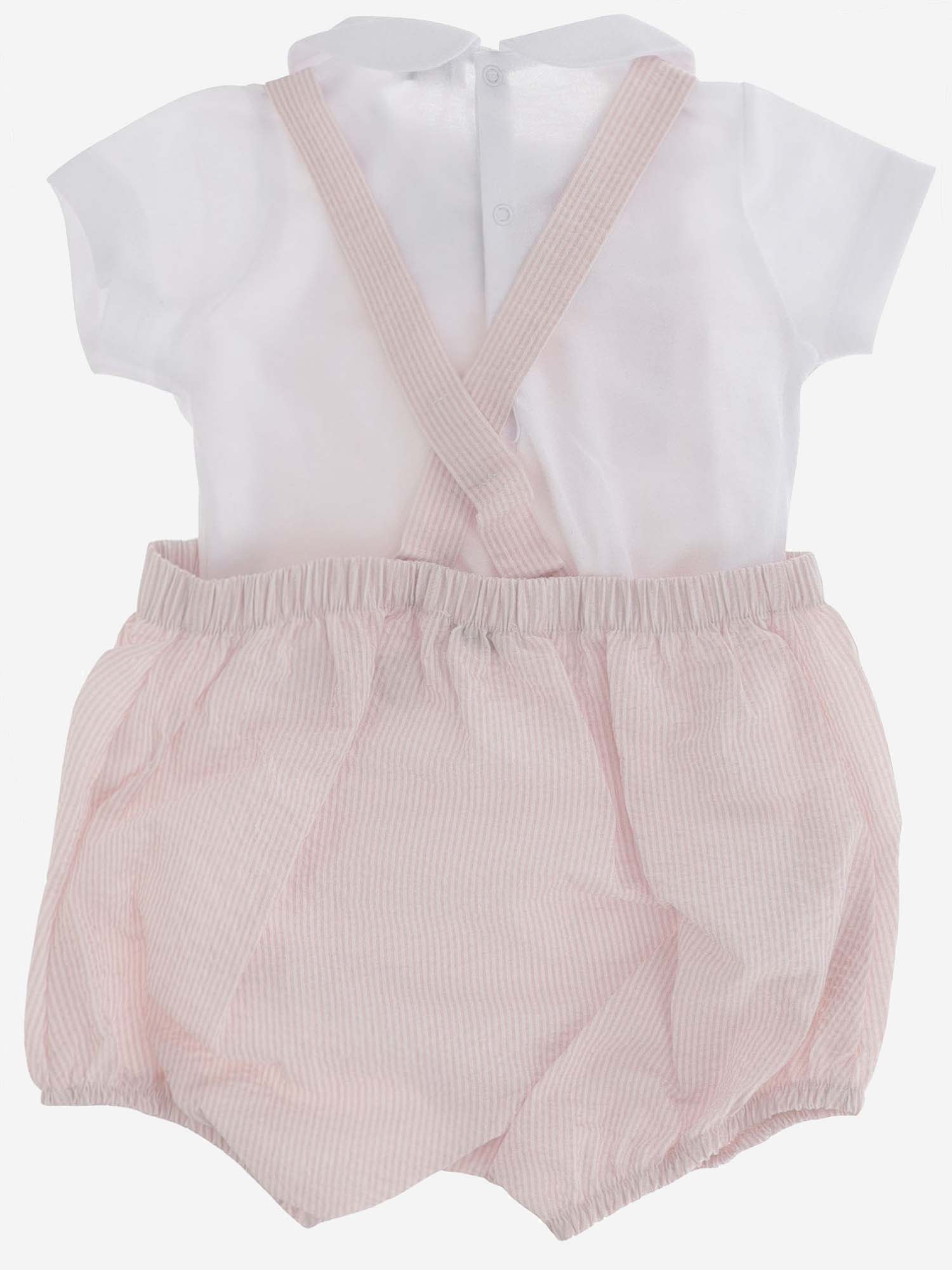 Shop Il Gufo Two-piece Cotton Set In Pink