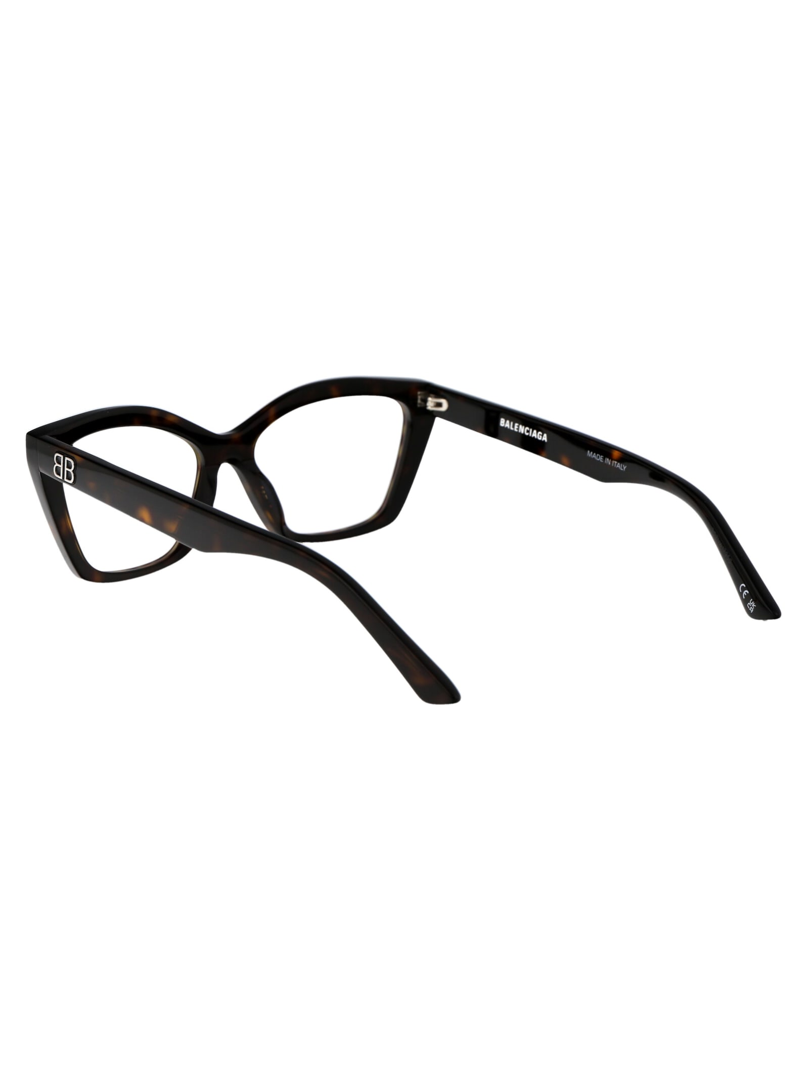 Shop Balenciaga Bb0342o Glasses In 006 Havana Havana Transparent