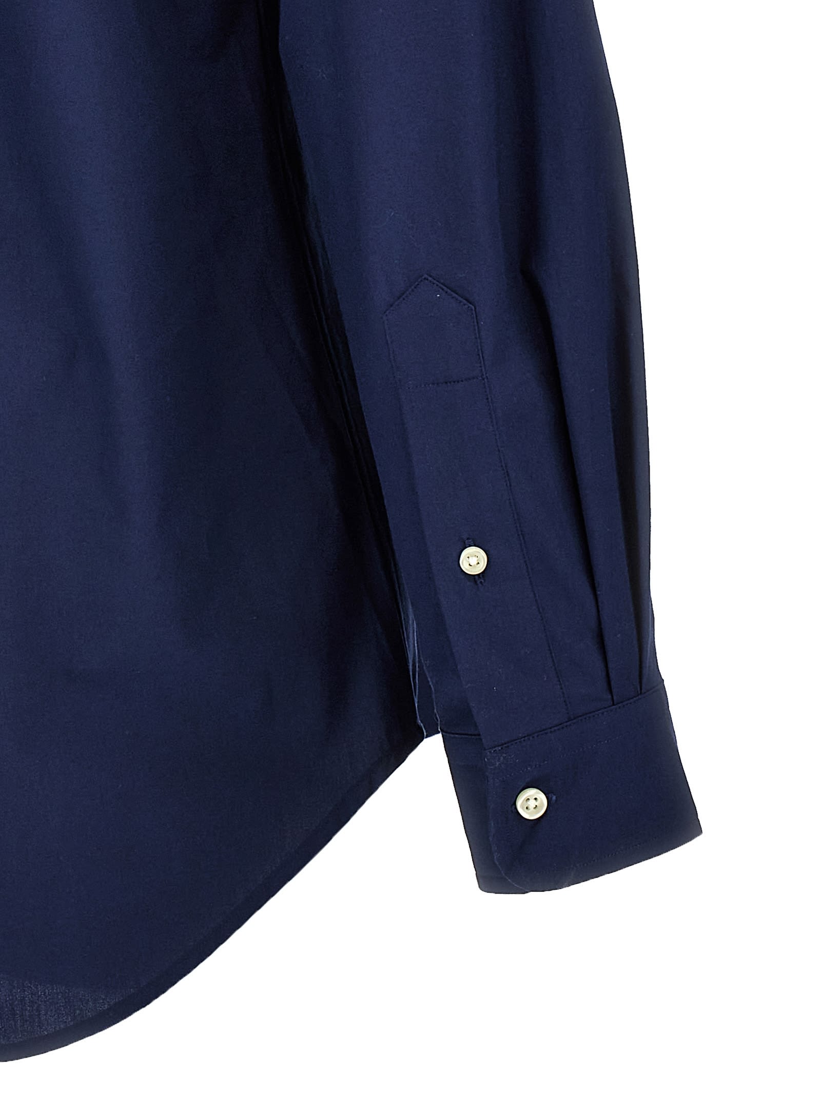 Ralph Lauren Logo Embroidery Shirt In Blue