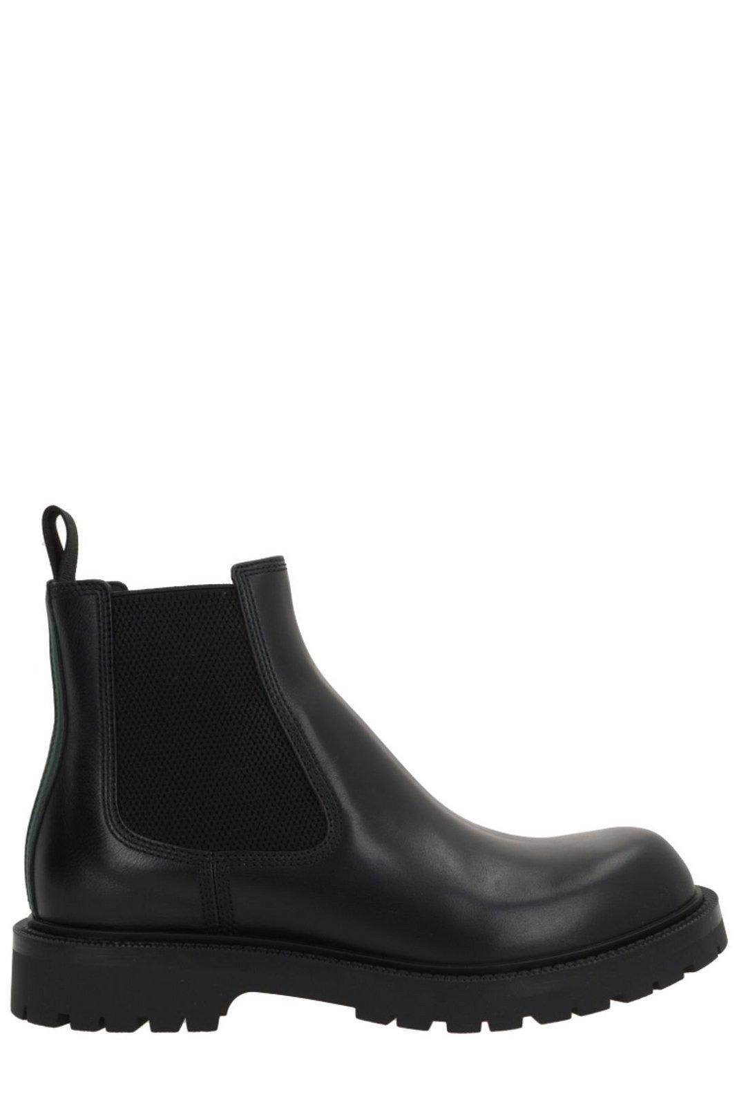 Shop Gucci Web Detailed Boots