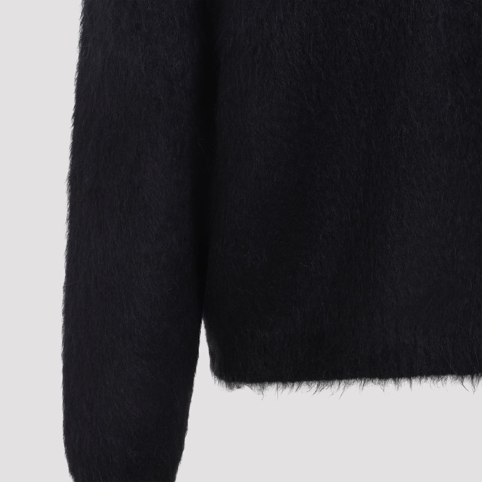 Jil Sander Ombre Mohair Wool Blend Sweater In Blue