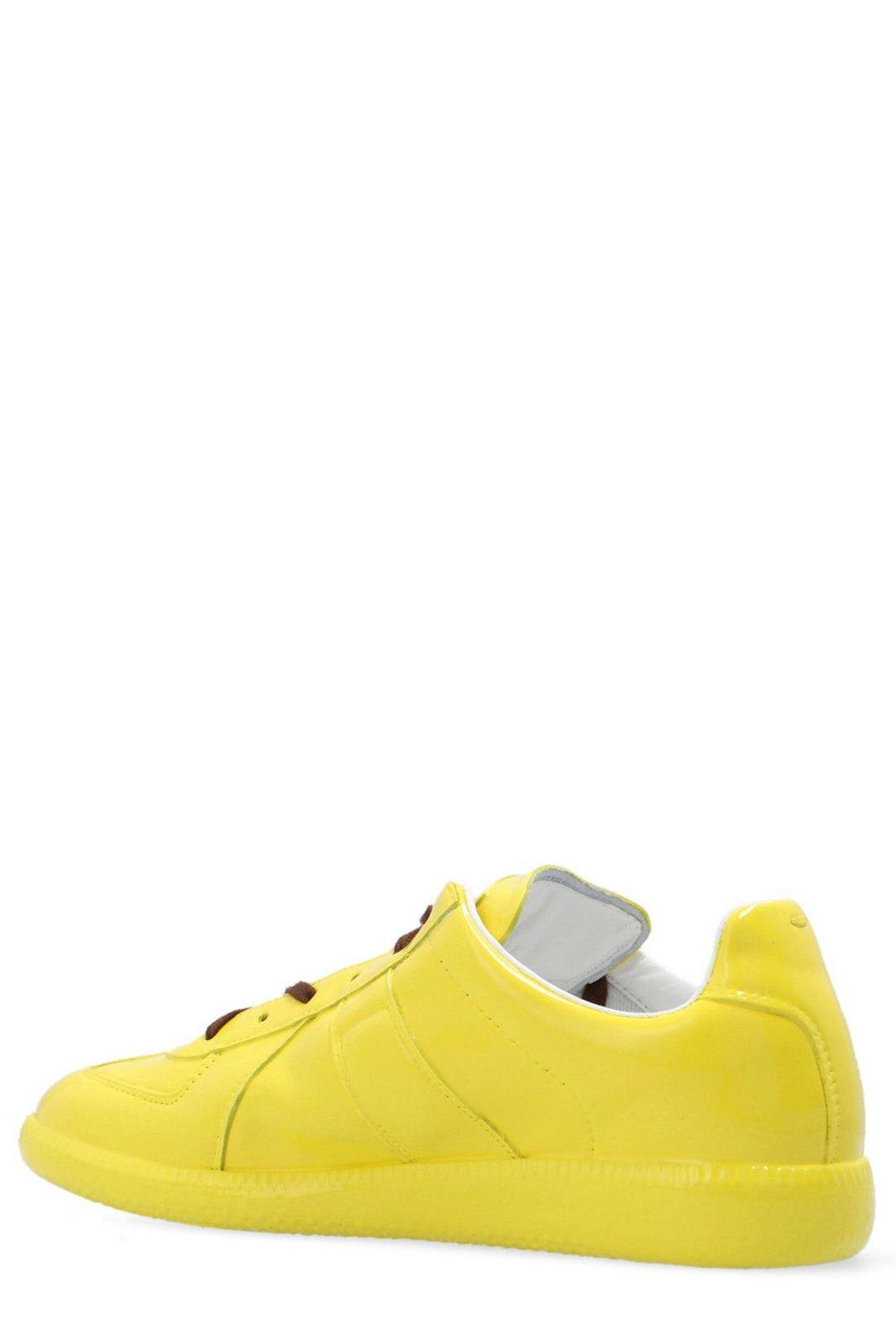 Shop Maison Margiela Replica Low-top Sneakers In Yellow