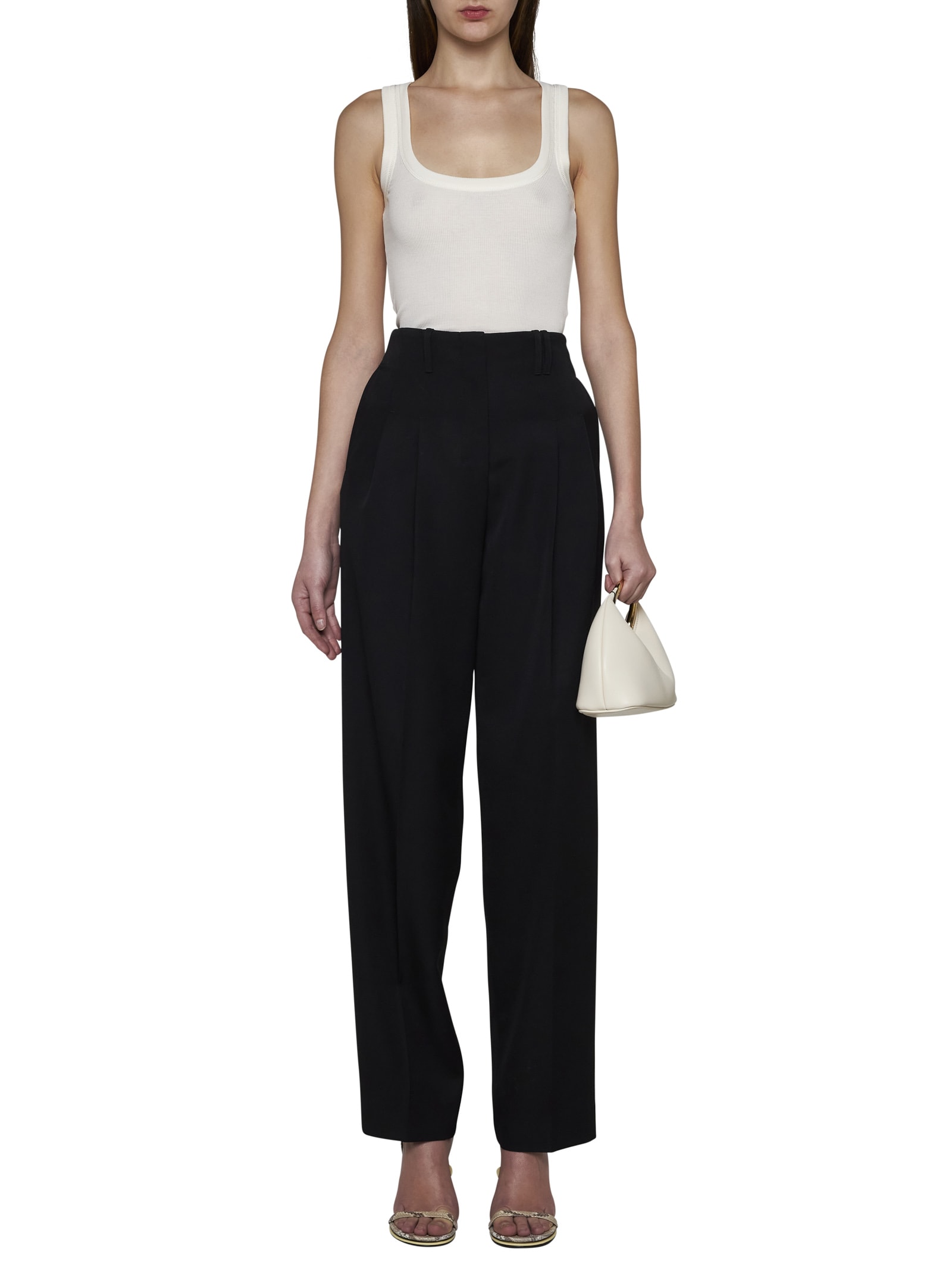 Shop Jacquemus Pants In Black