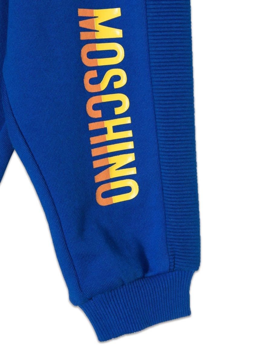 Moschino Pantalone Jogging Con Logo In Blue