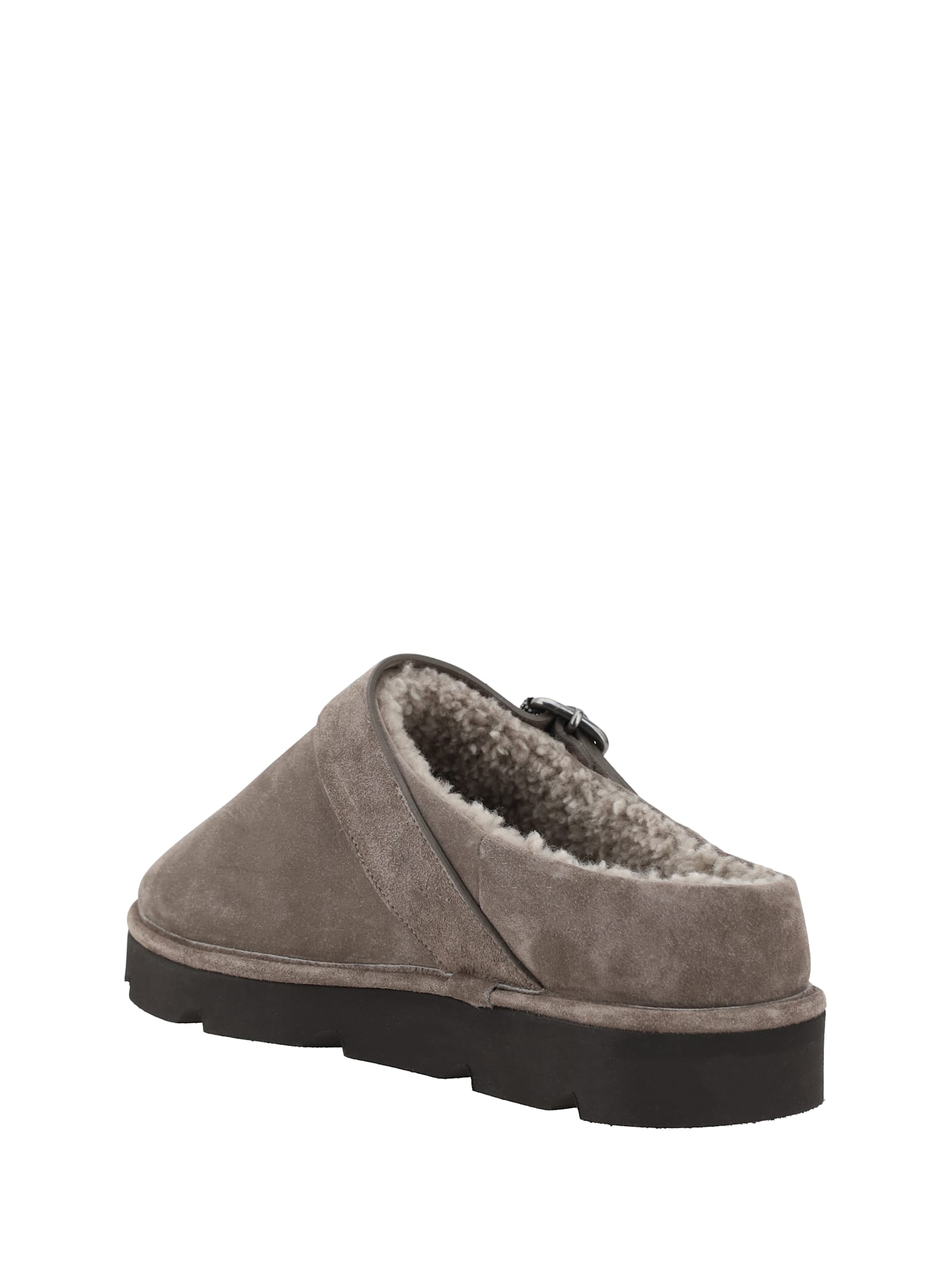 Brunello Cucinelli Fur Sabot