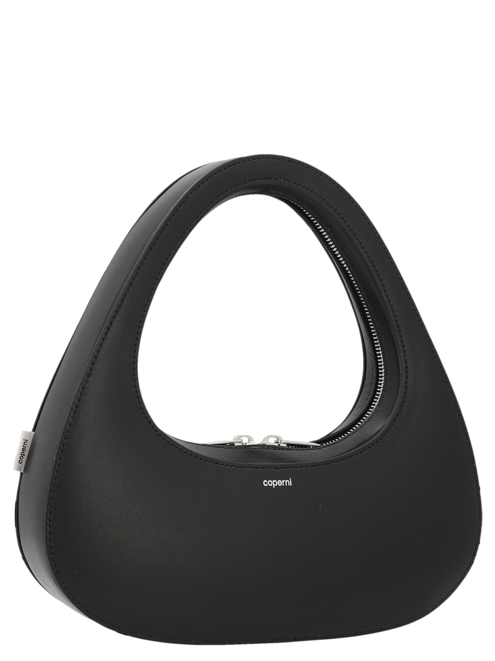 Shop Coperni Baguette Swipe Handbag In Black