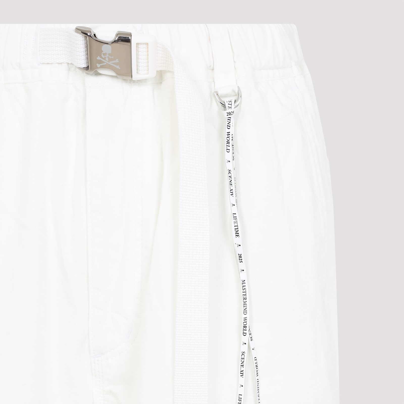 Mastermind Japan Regular Fit Belted Easy Pants In White