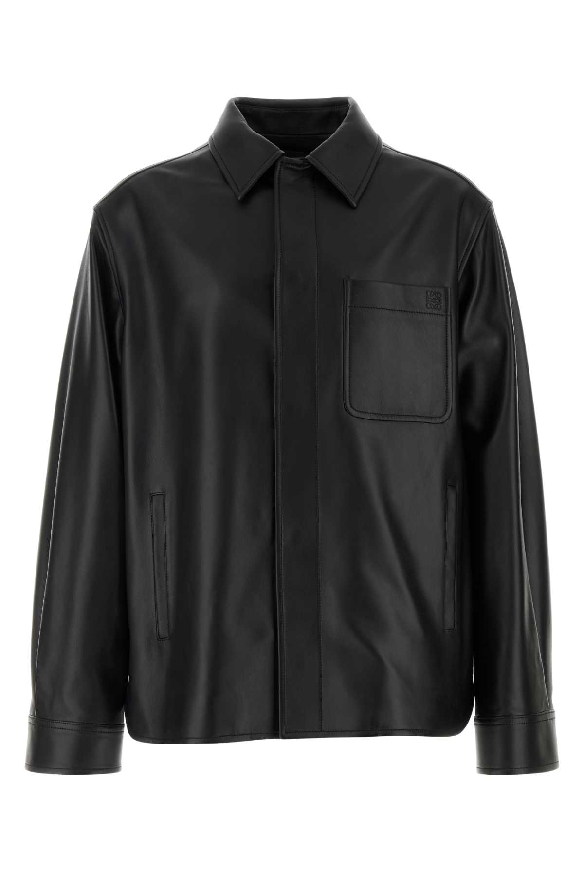 Black Wool Shirt