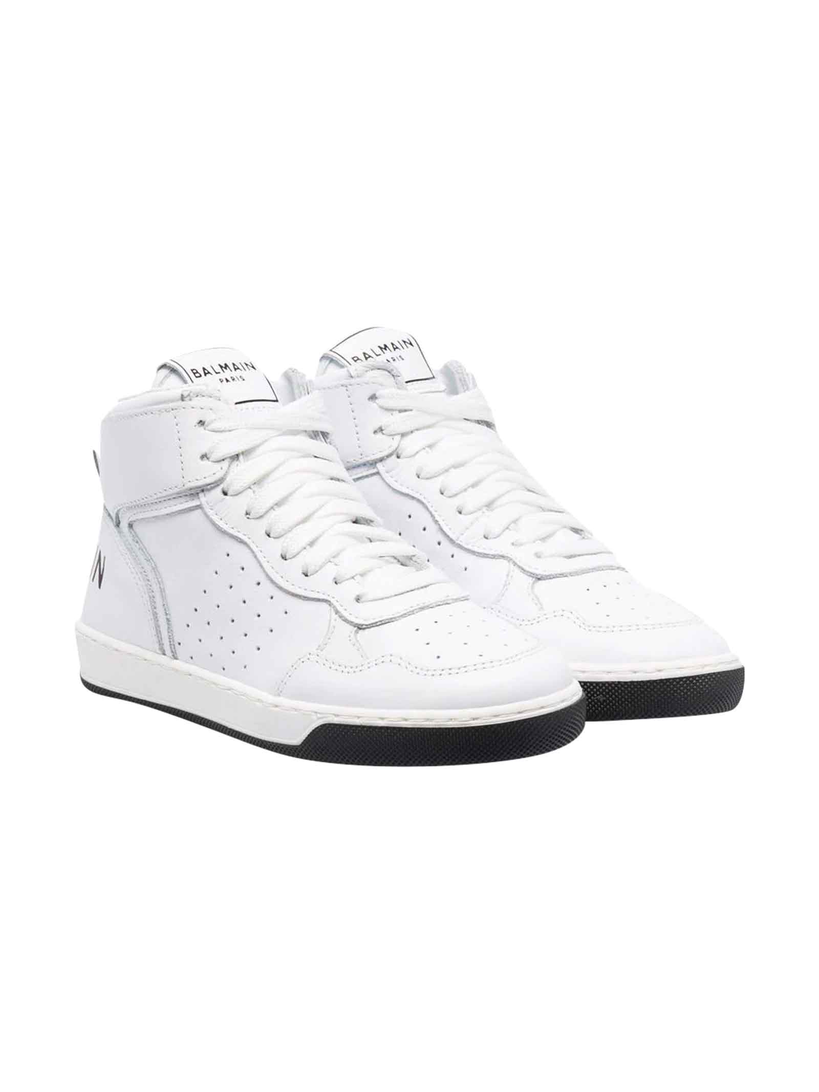 Balmain Teen Unisex White Sneakers