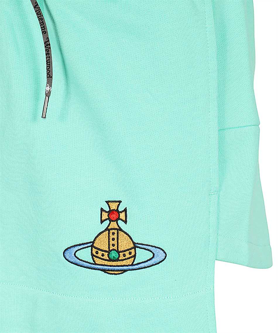Vivienne Westwood Orb-embroidered Cotton Miniskirt In Green