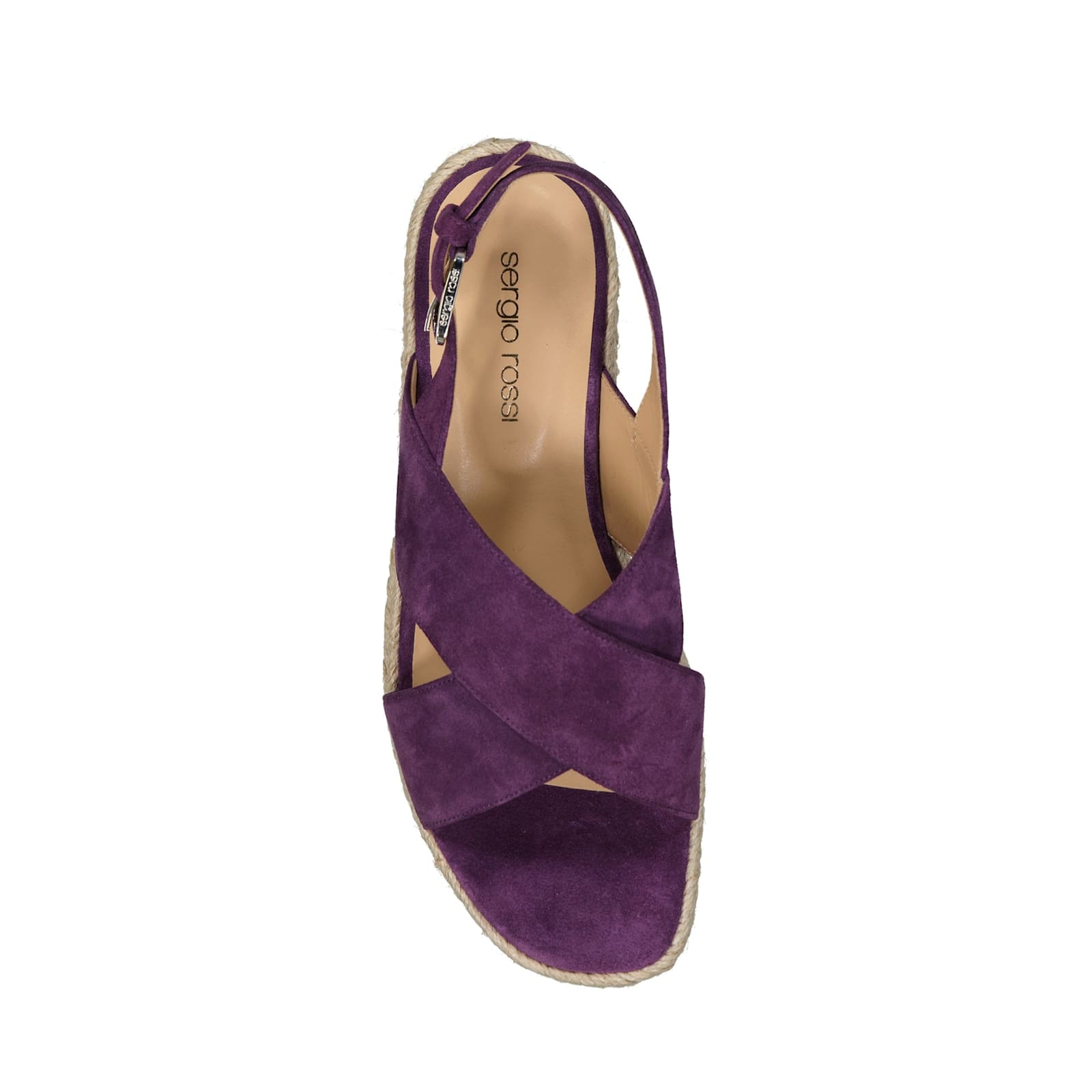 Sergio Rossi Leather Espadrilles In Purple